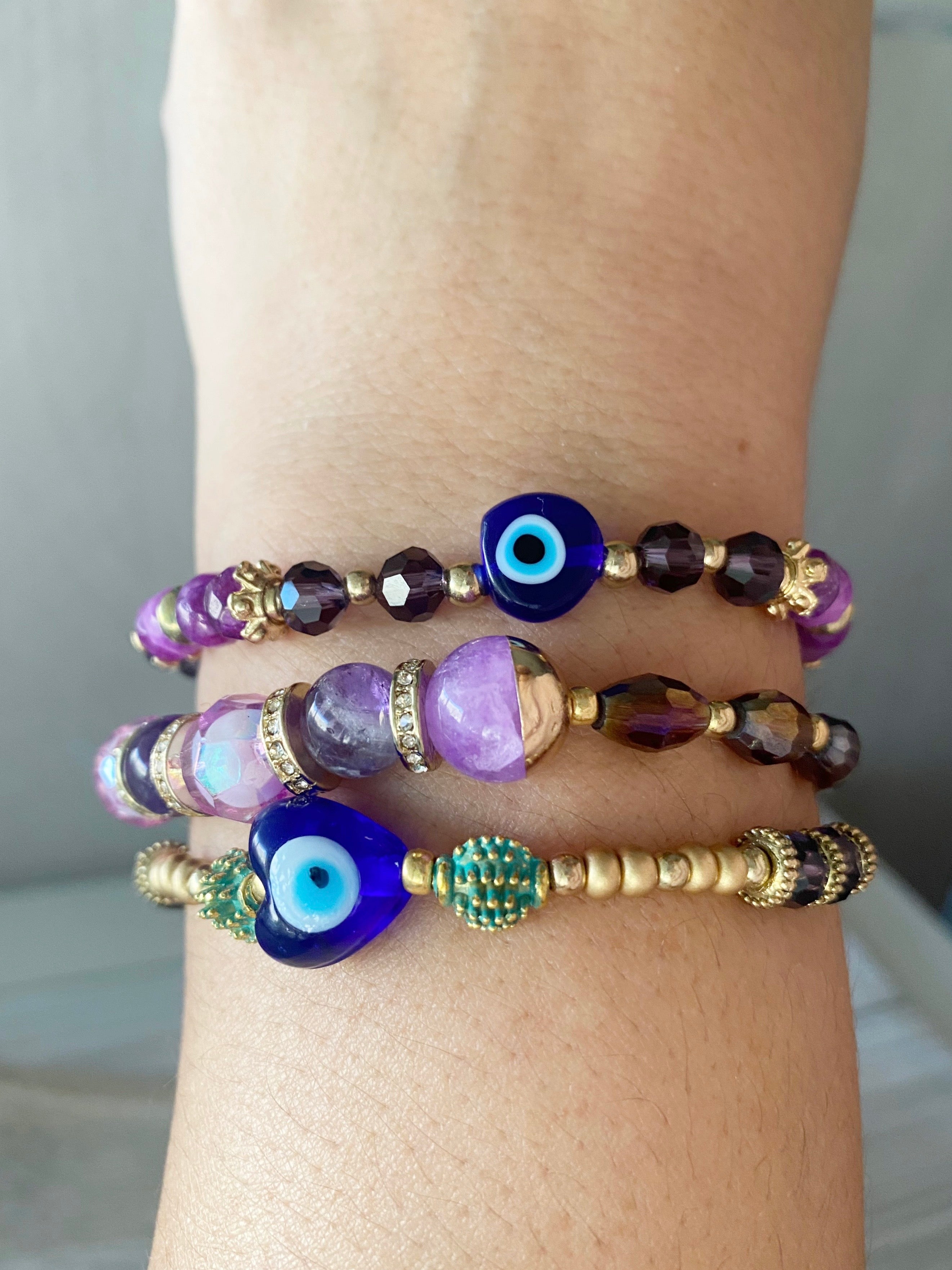 Protection Evil Eye Bracelet Stack