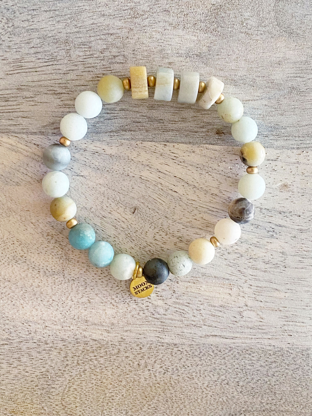 Italia Amazonite Single Beaded Bracelet