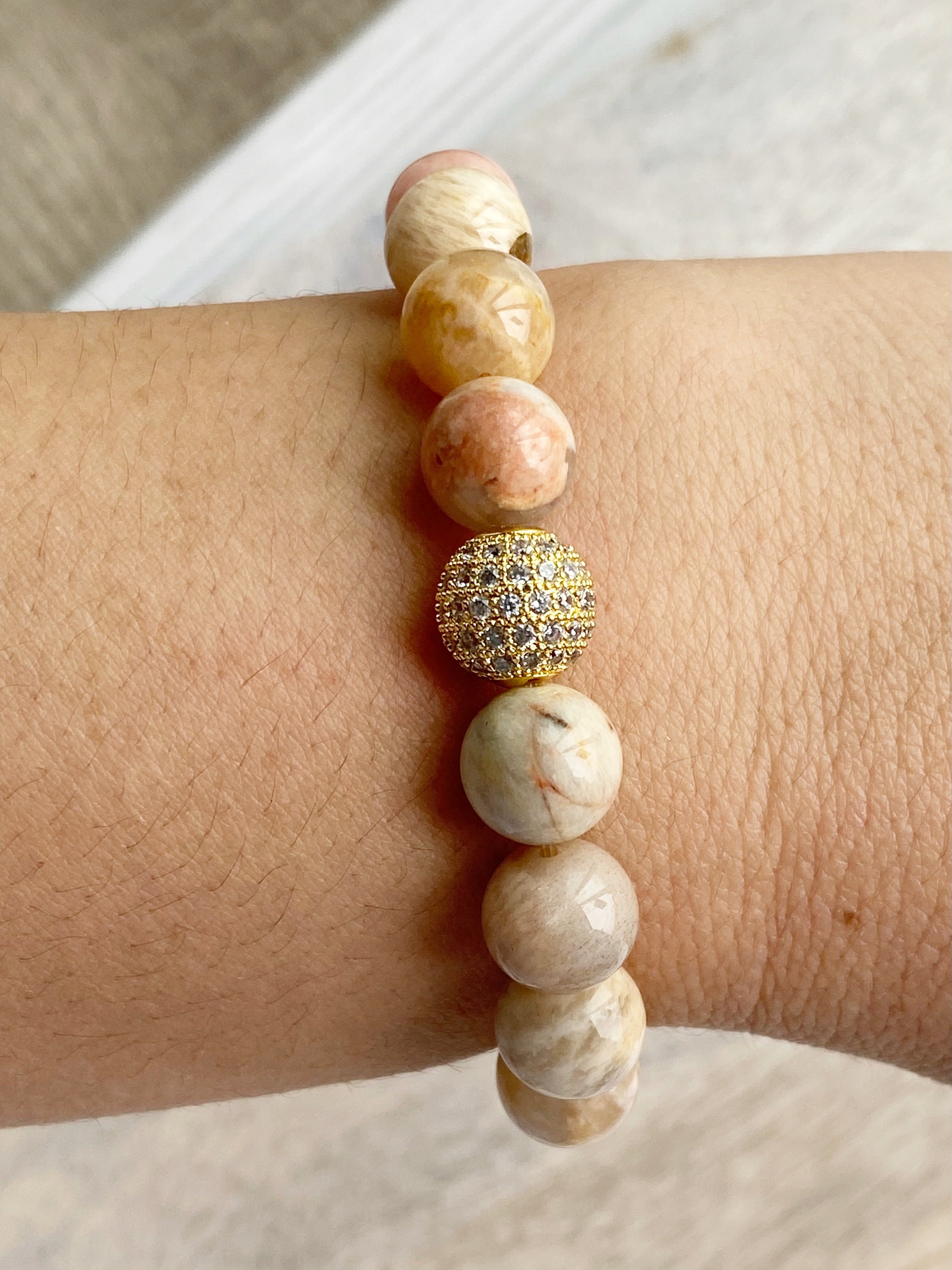Nude Color Sunstone Southern Belle Bracelet