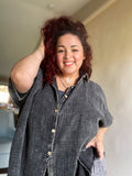 Angel Gauze Top Black