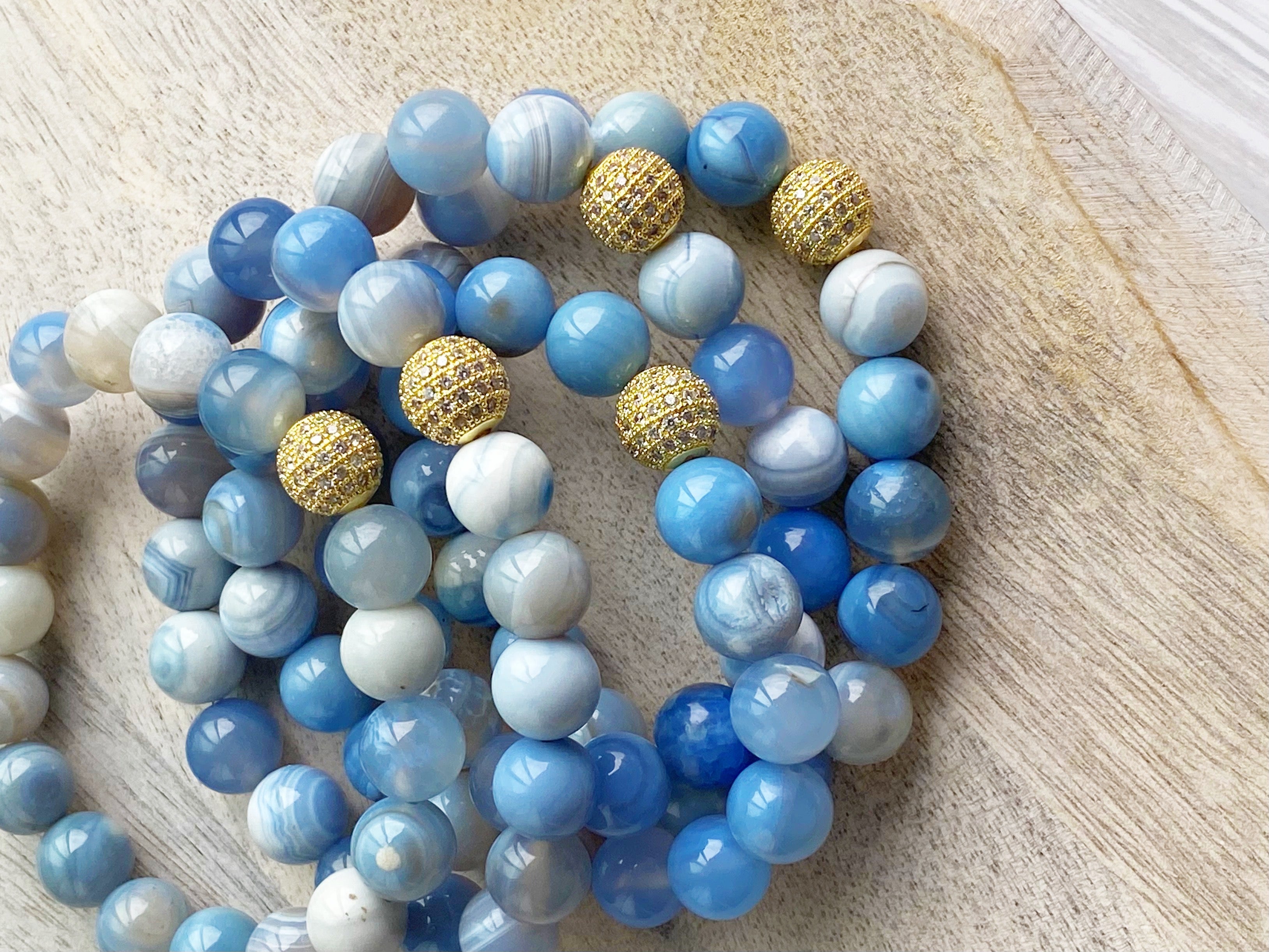 Blue Lace Agate Southern Belle Bracelet