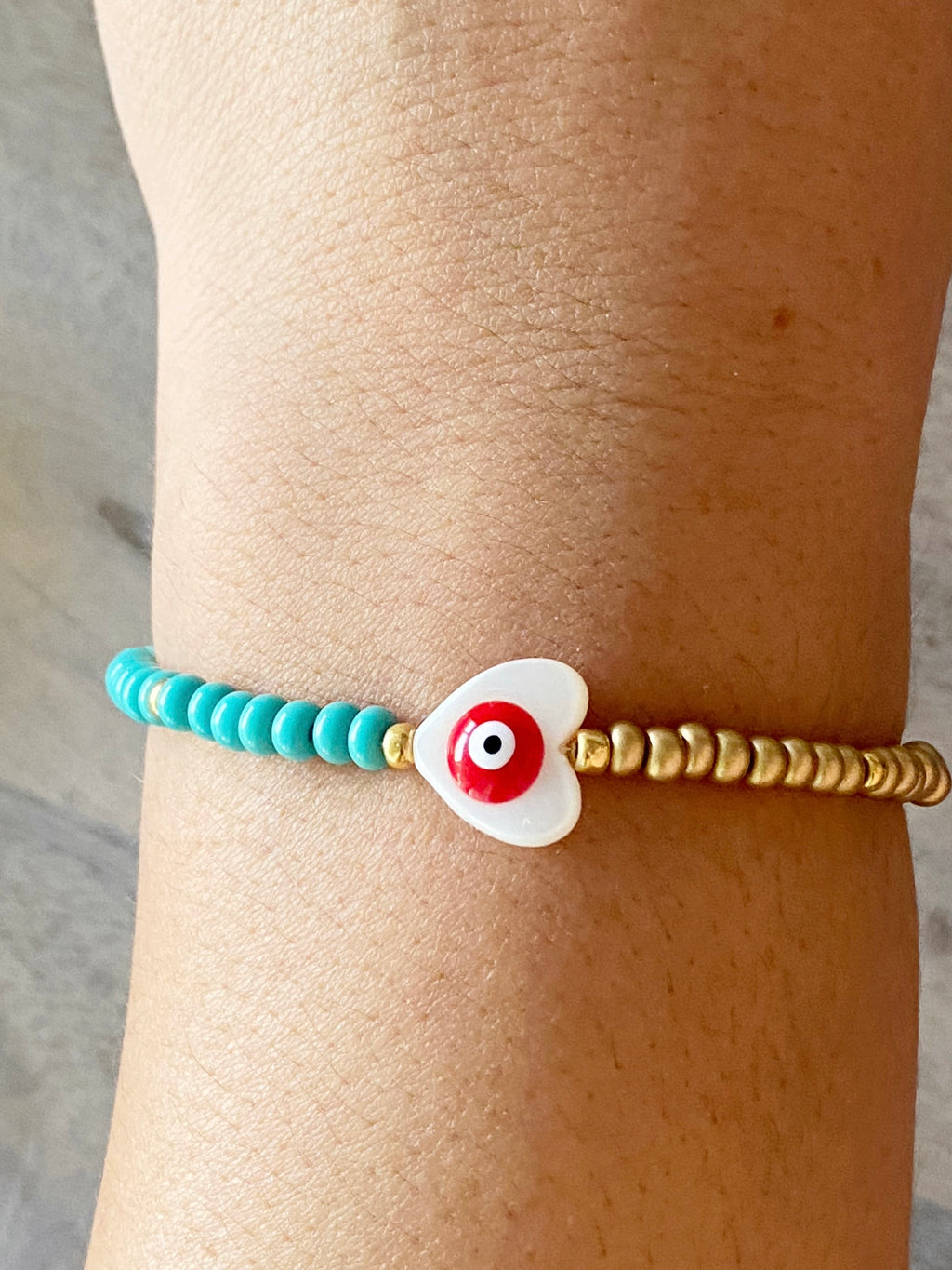 Dainty Evil Eye Protection Bracelet