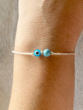 Willow Minimalist String Bracelet-Blue
