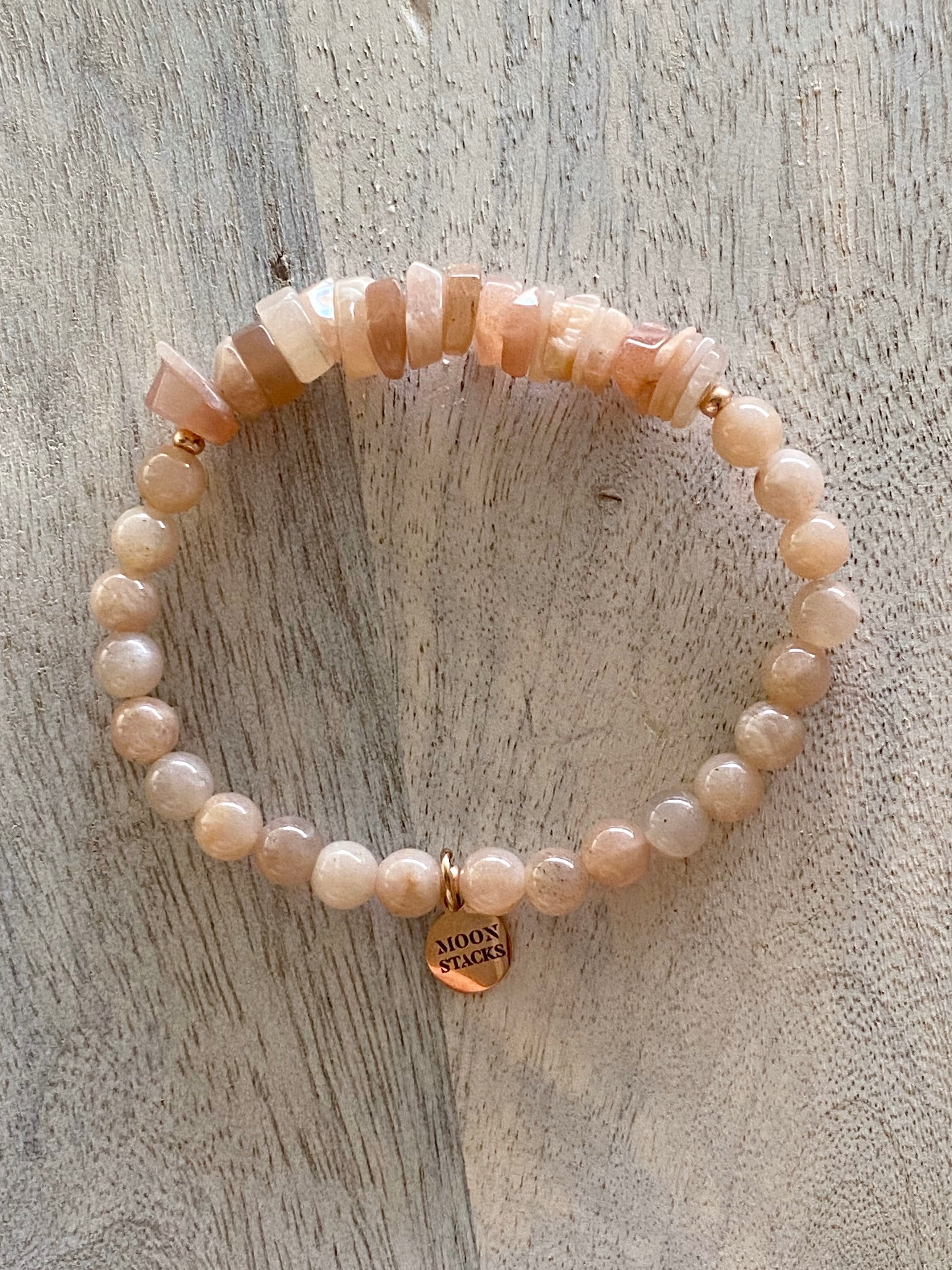 Sunstone Single Beaded Bracelet