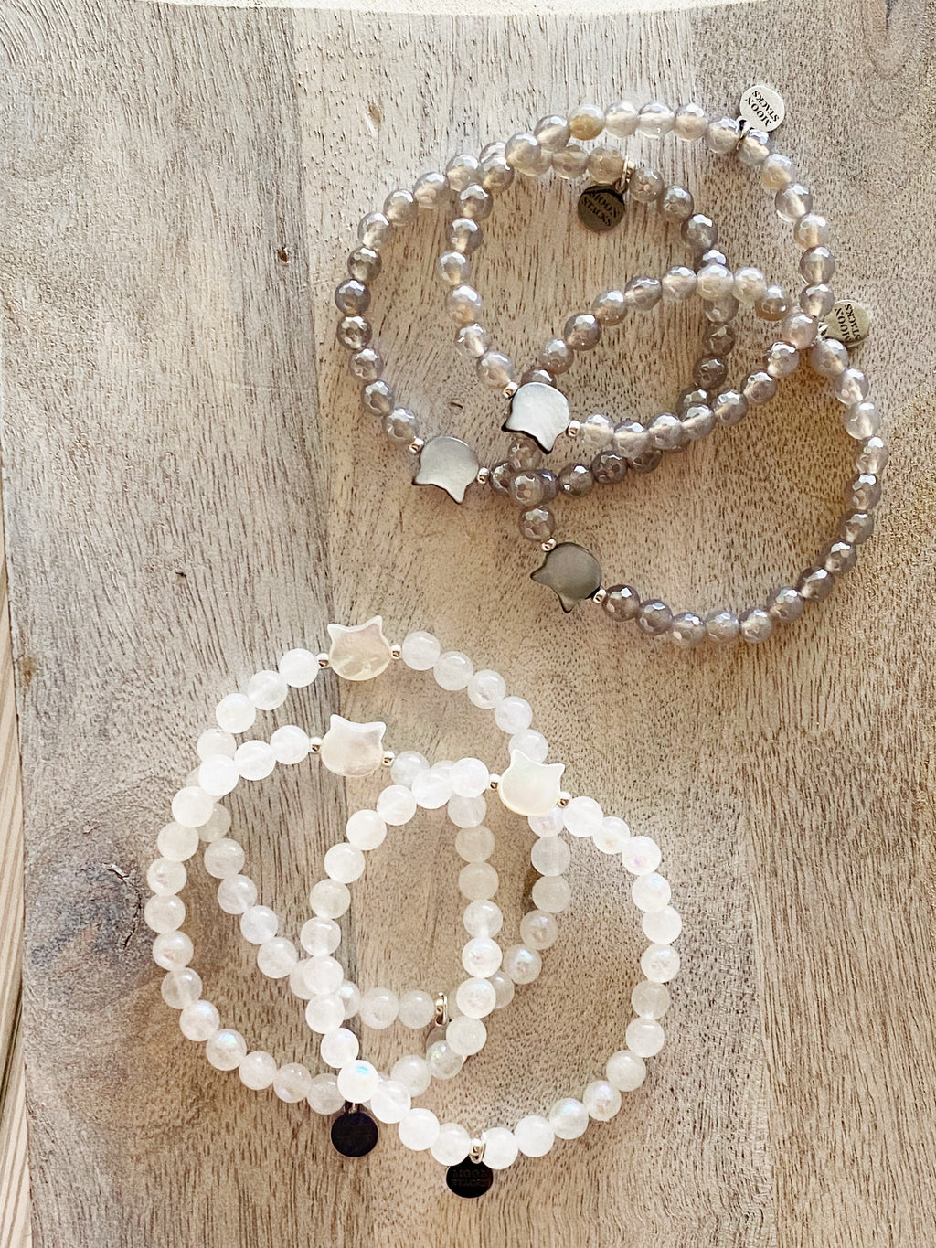 Meredith White Beaded Bracelet