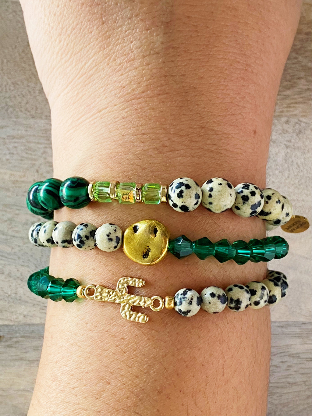 Desert Gem Beaded Bracelet Stack