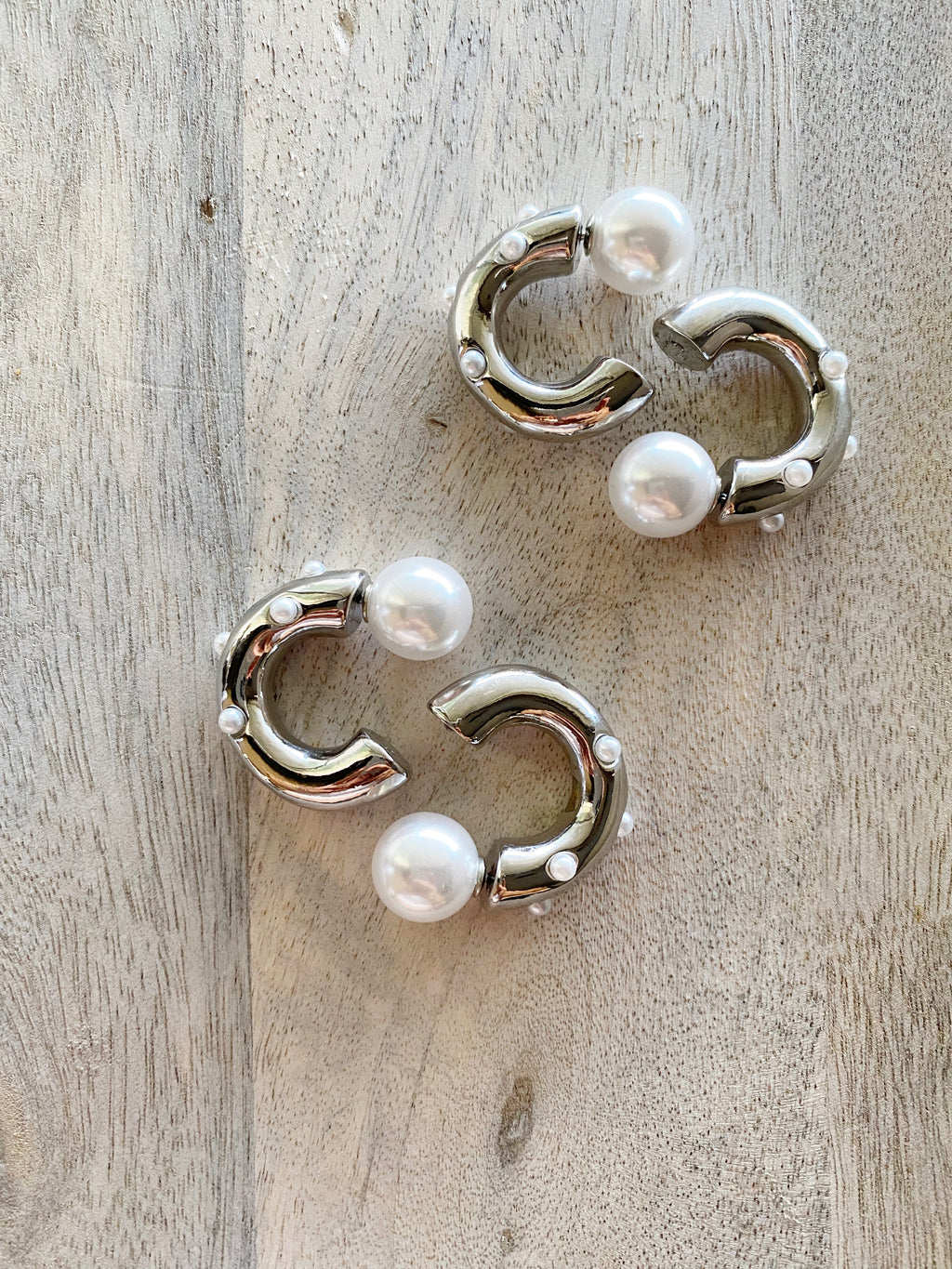 Averly Earrings-Silver Tone