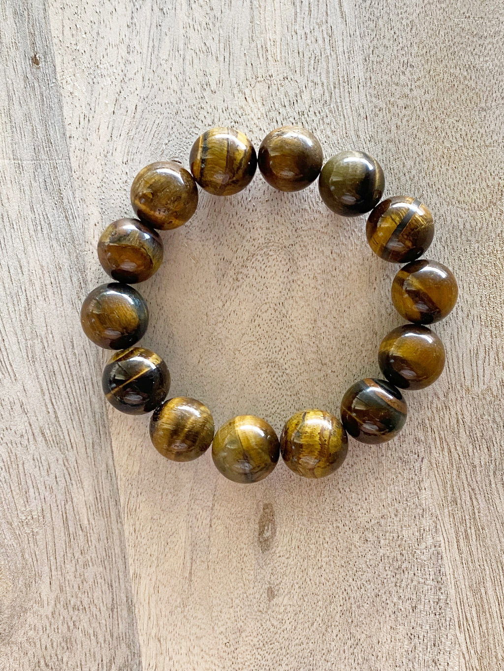 Tiger Eye Chunky Bead Bracelet