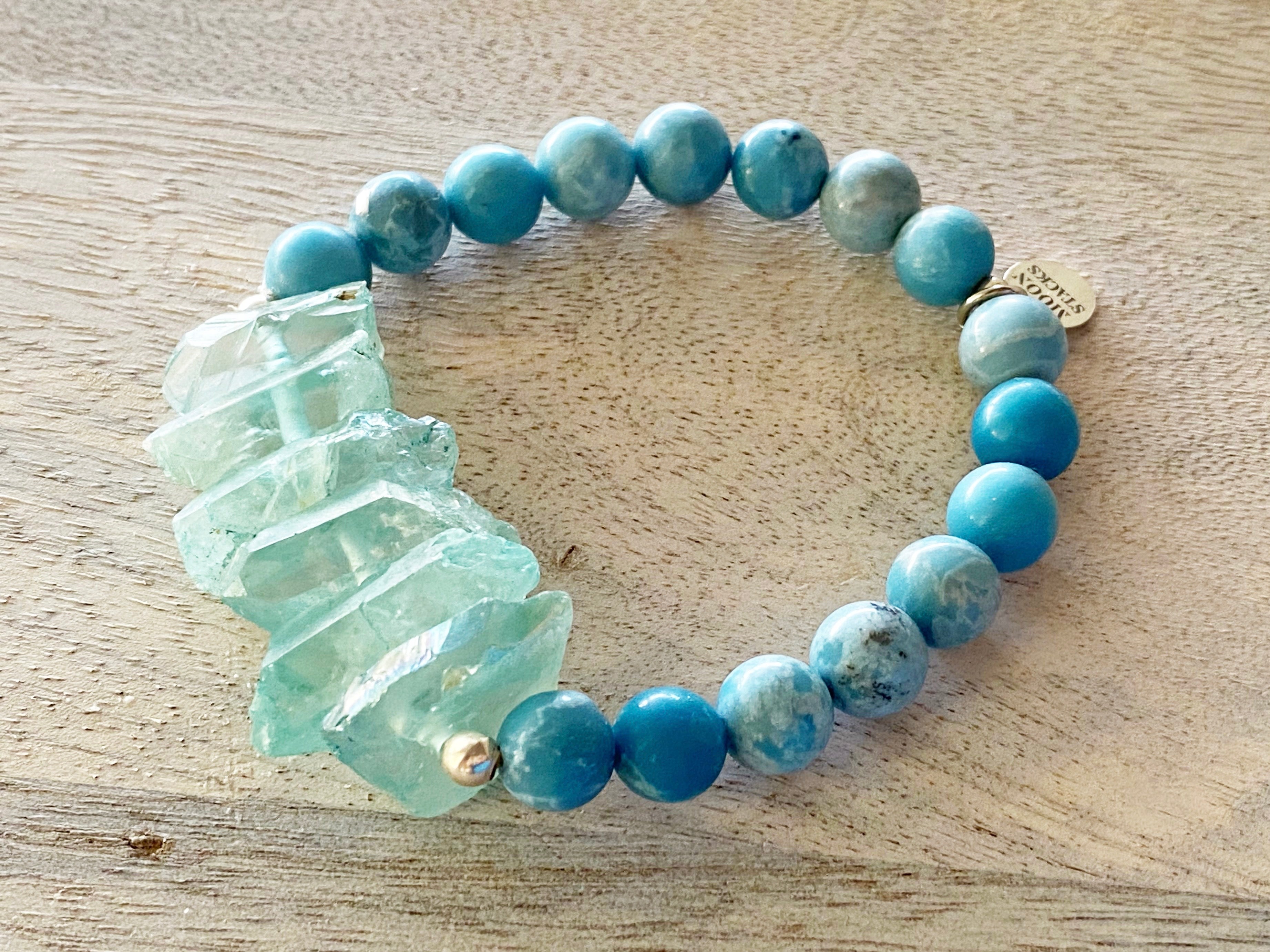 Larimar Beaded Bracelet