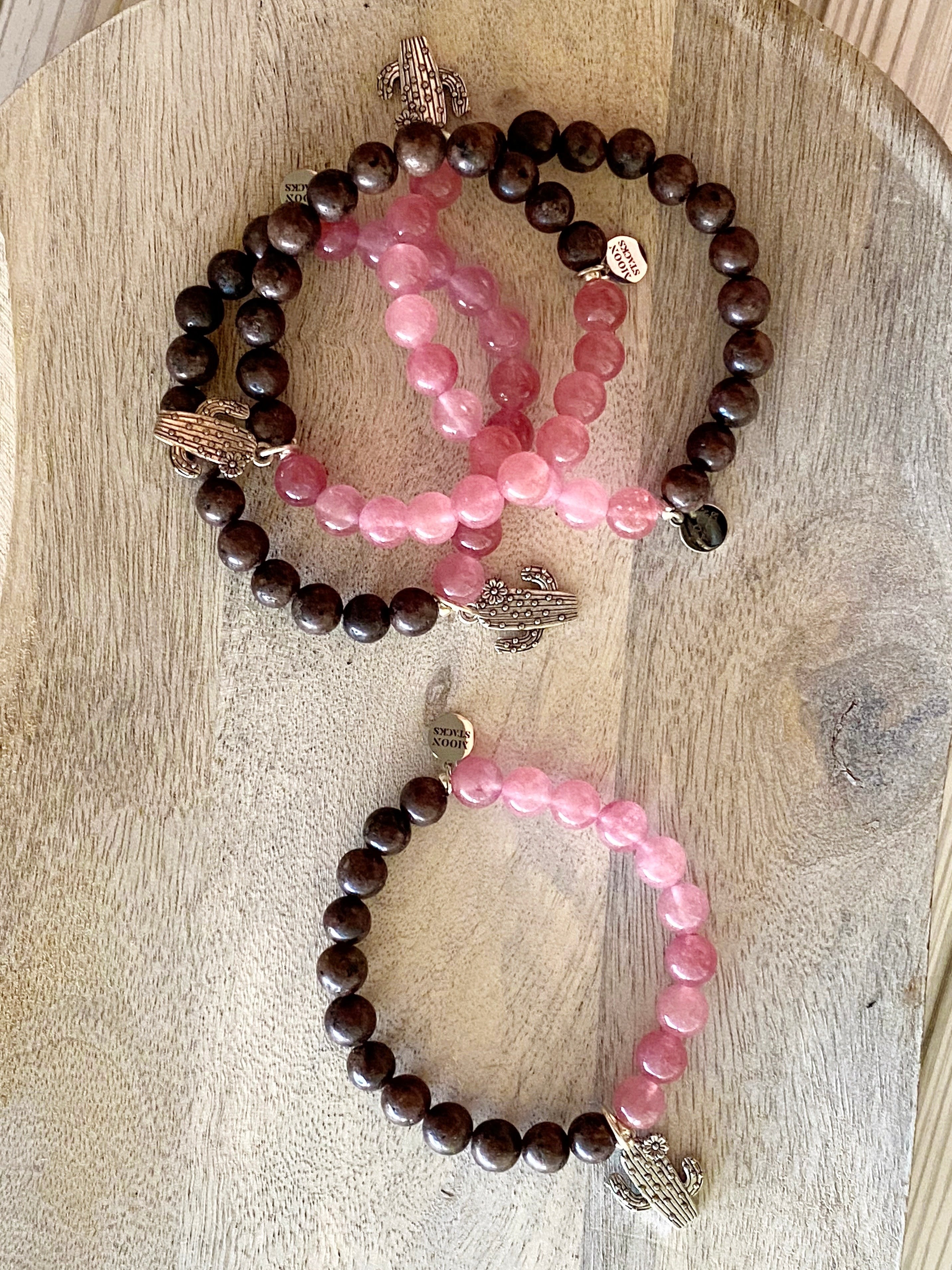 Desert Rose Single Beaded Bracelet