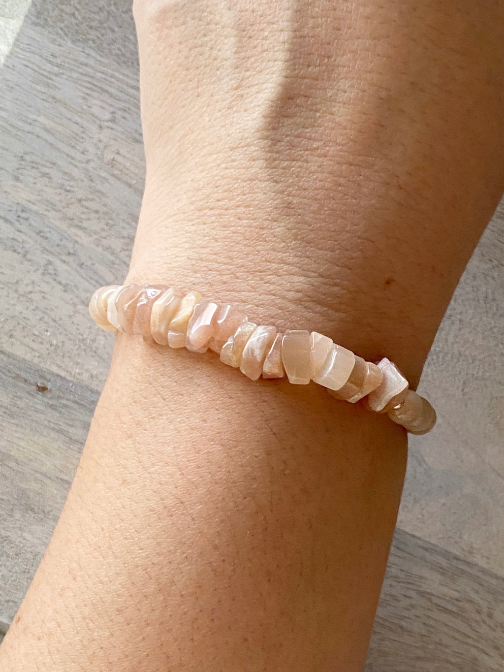 Sunstone Single Beaded Bracelet
