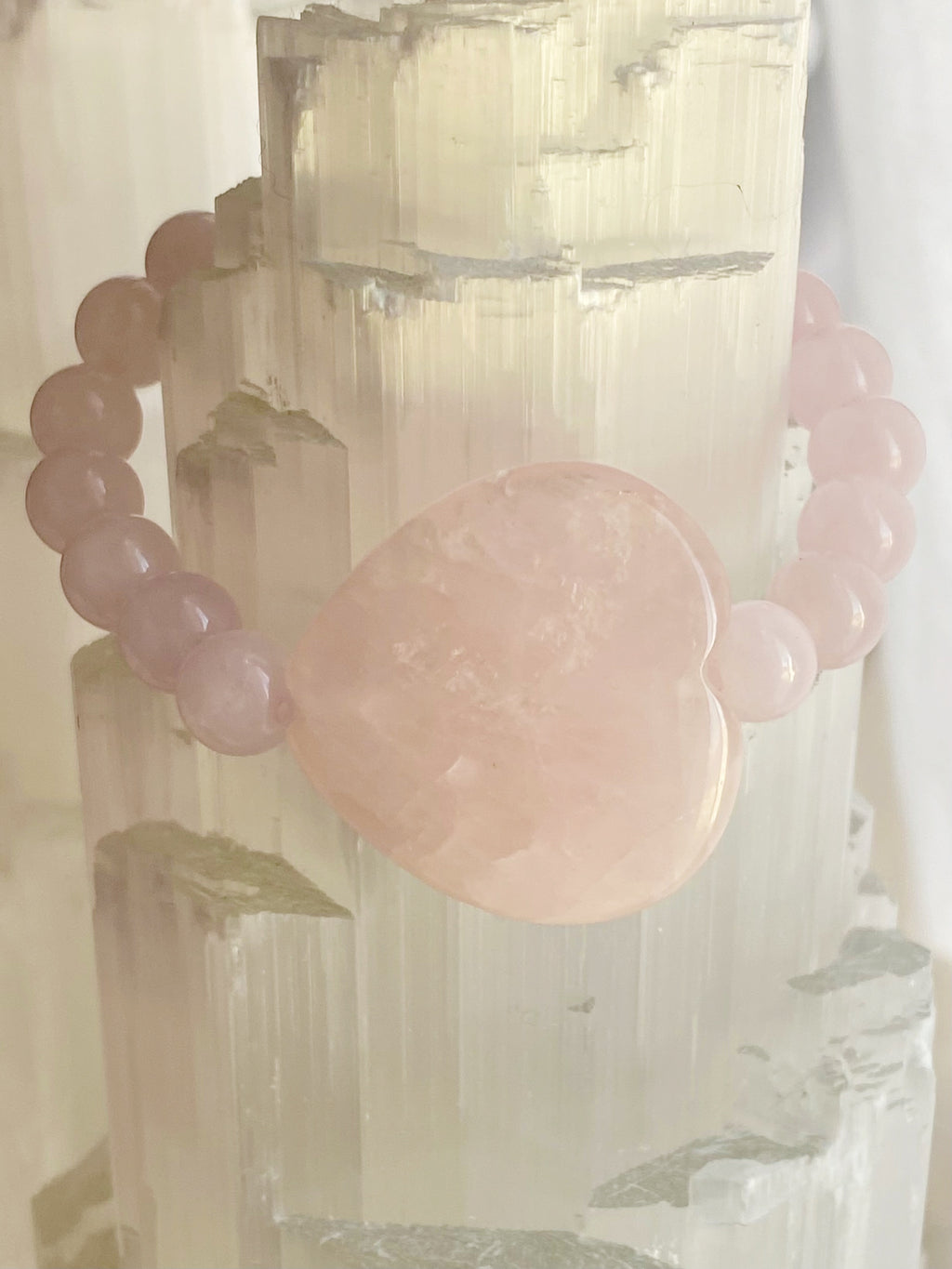 Rose Quartz Single Bracelet