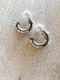 Averly Earrings-Silver Tone