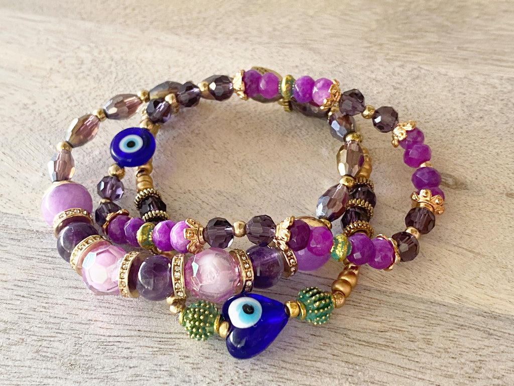 Protection Evil Eye Bracelet Stack