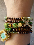 Sacred Heart Escapulario Bracelet Stack