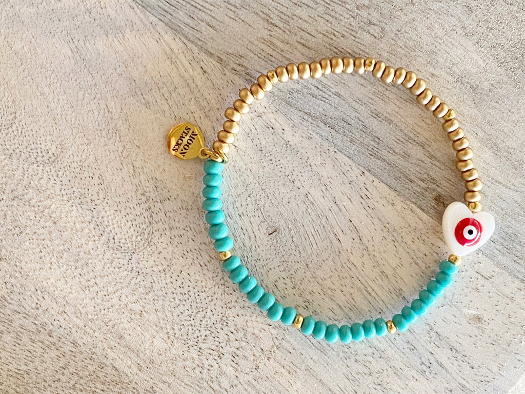 Dainty Evil Eye Protection Bracelet