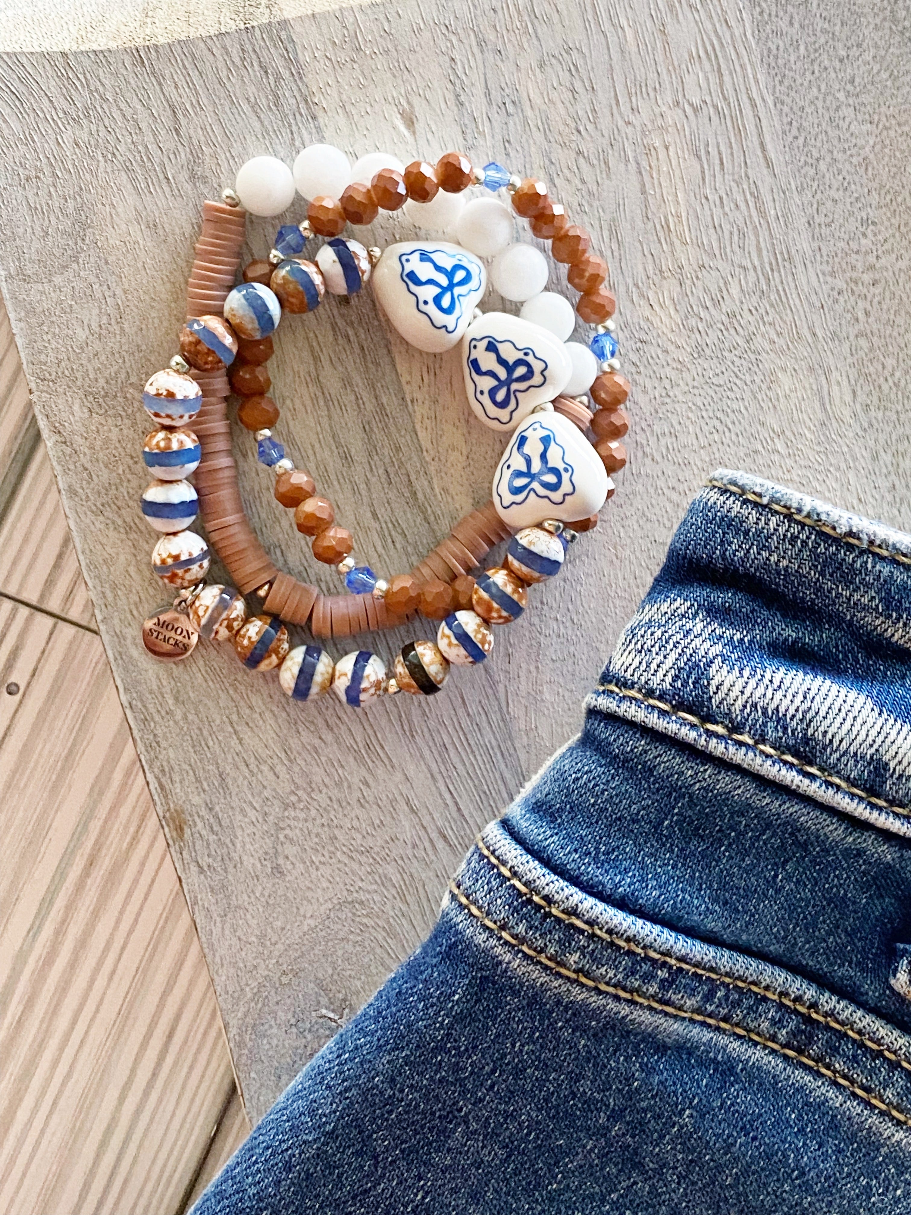 Denim Dreams Bracelet Stack