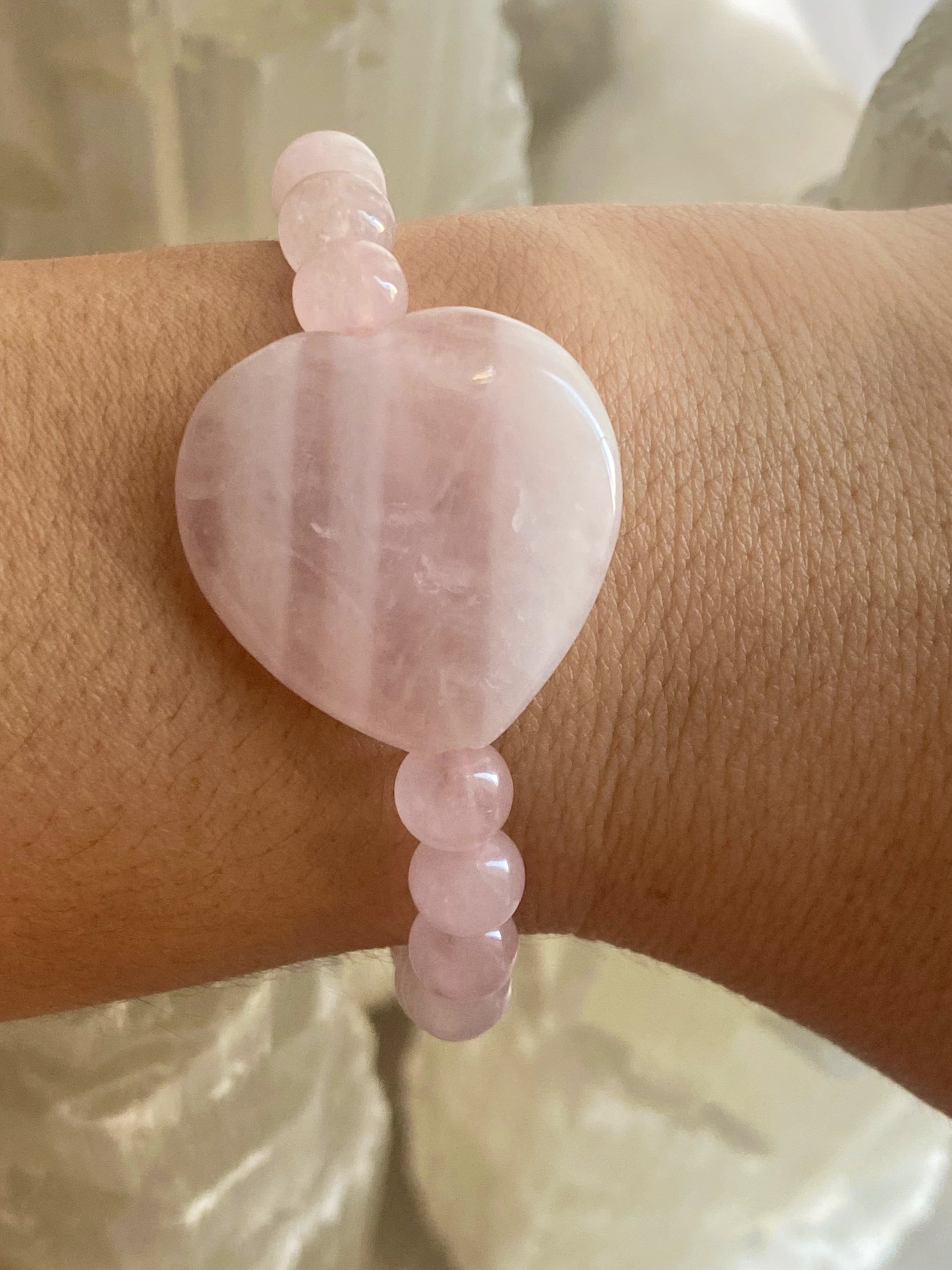Rose Quartz Single Bracelet