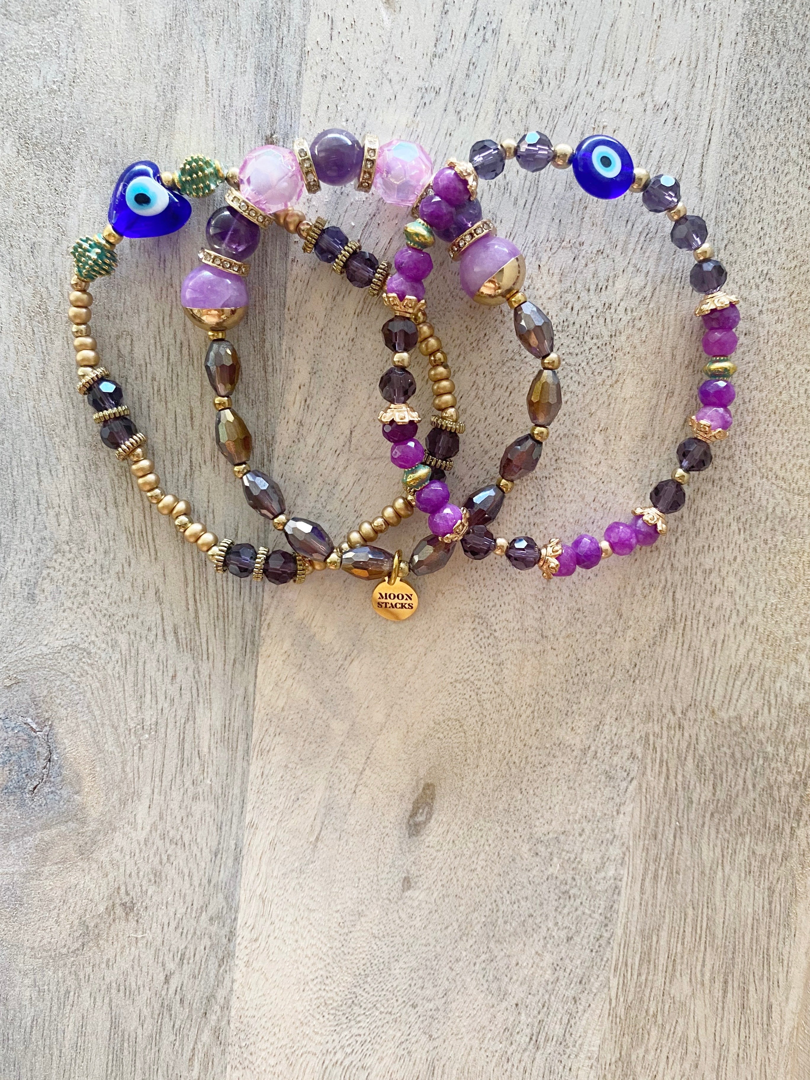 Protection Evil Eye Bracelet Stack