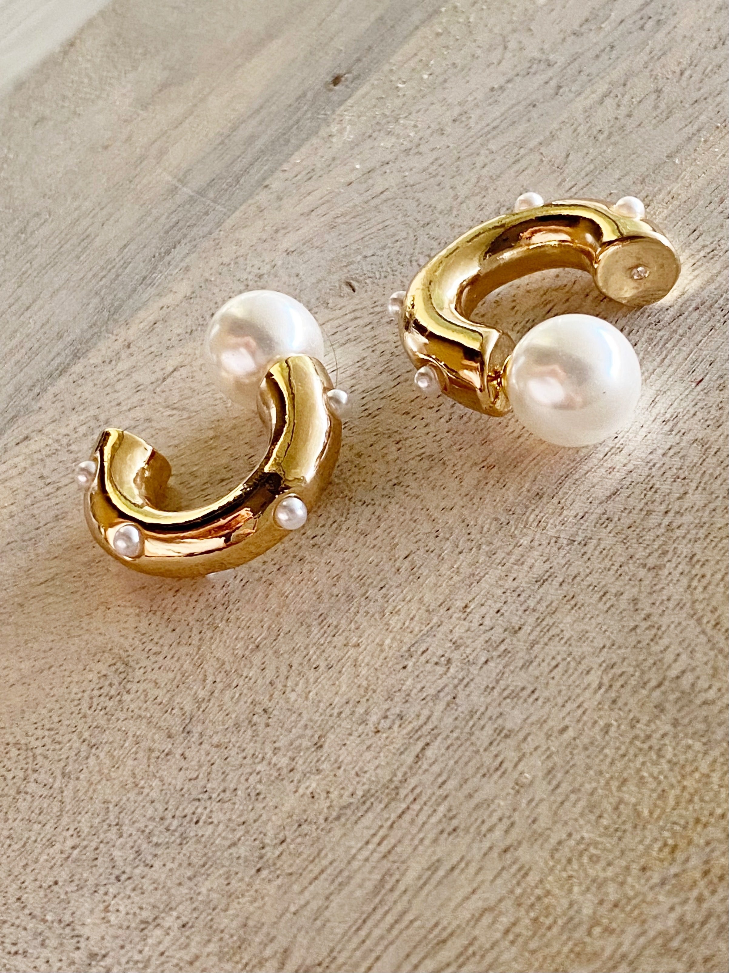 Averly Earrings-Gold Tone