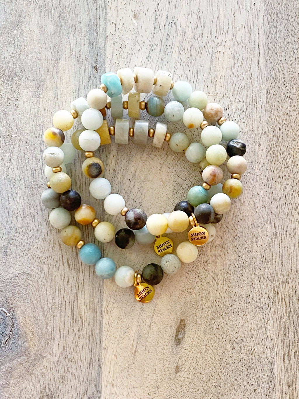 Italia Amazonite Single Beaded Bracelet