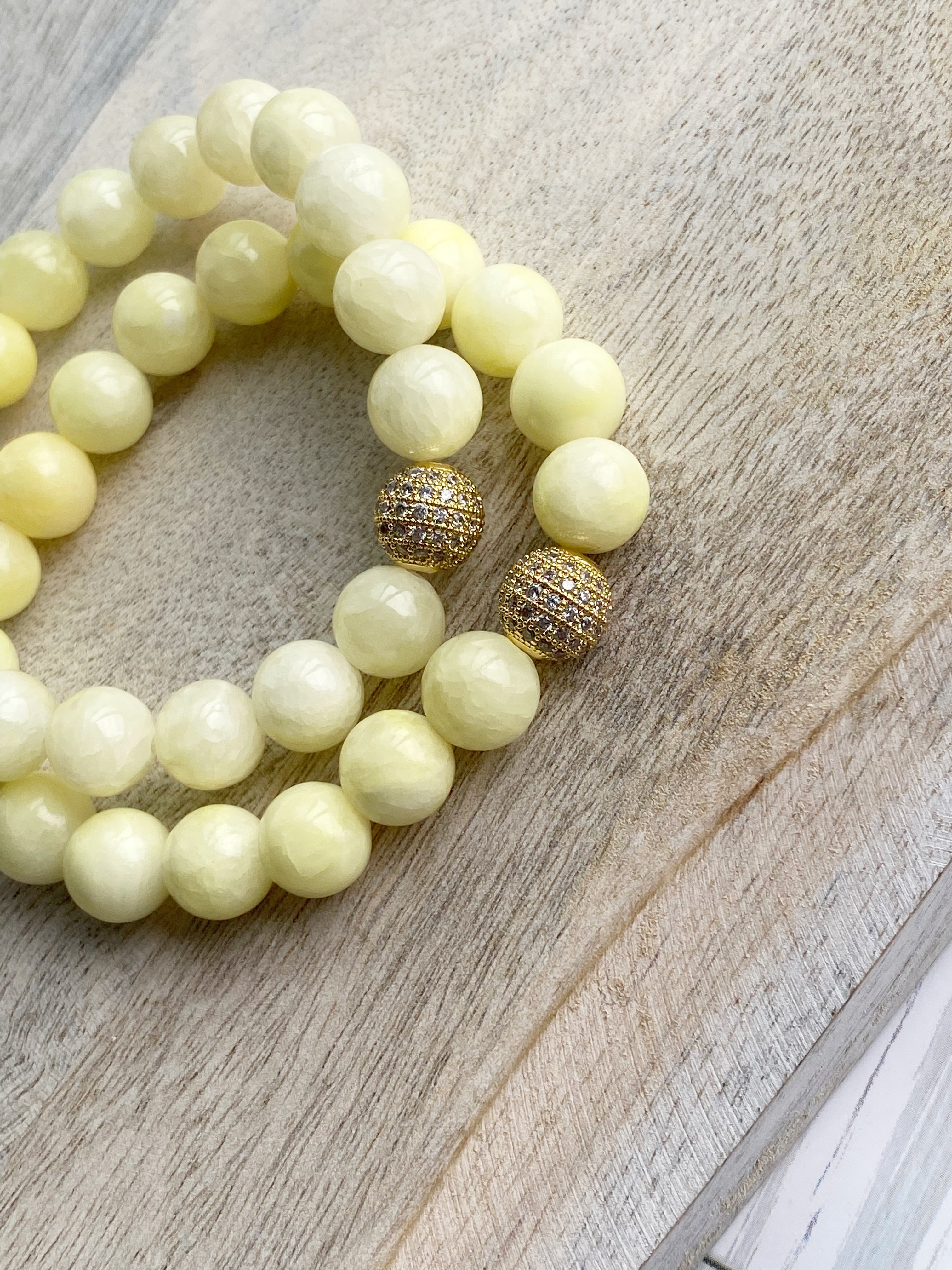 Pale Yellow Quartz Southern Belle Bracelet