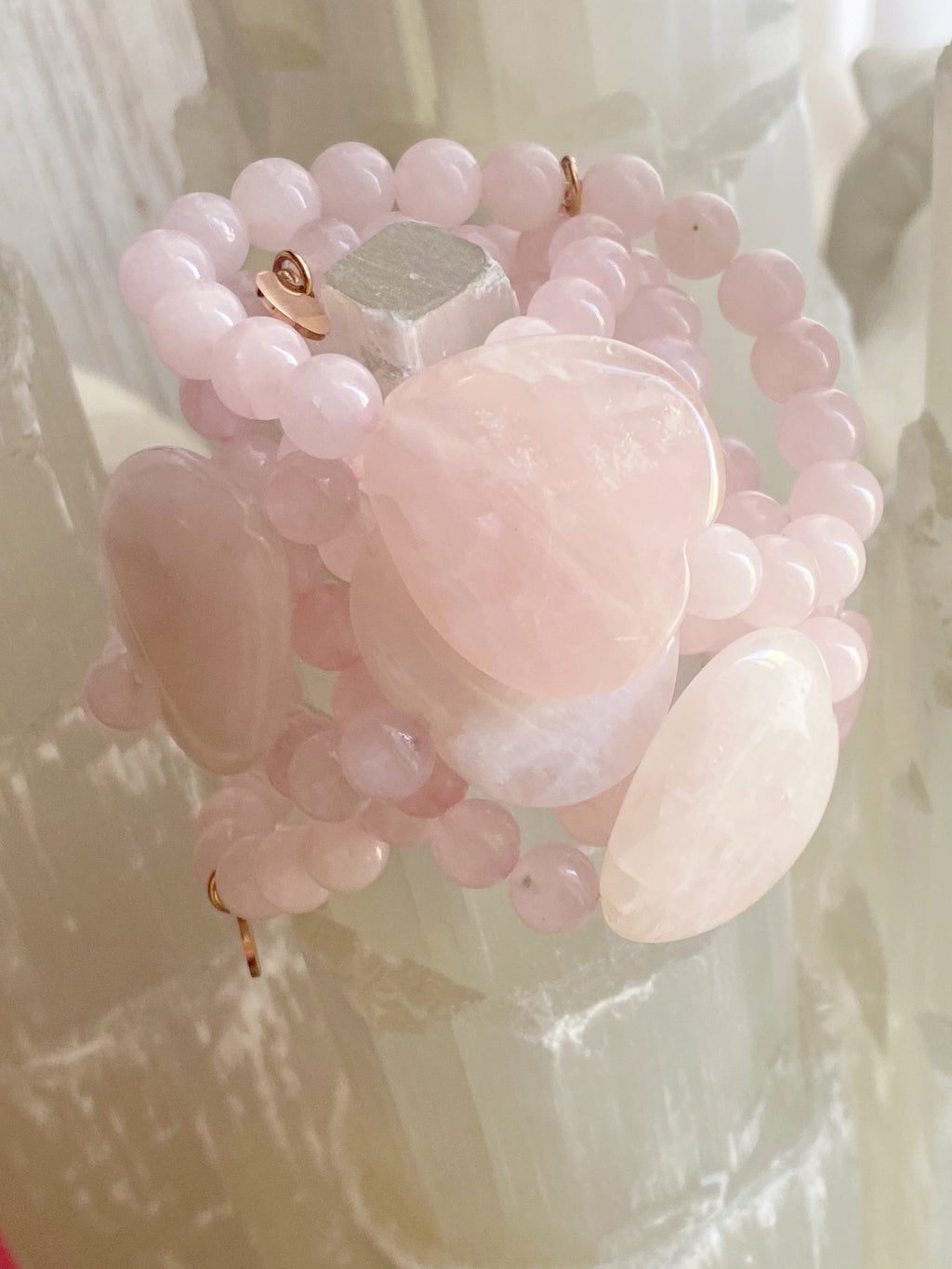 Rose Quartz Single Bracelet