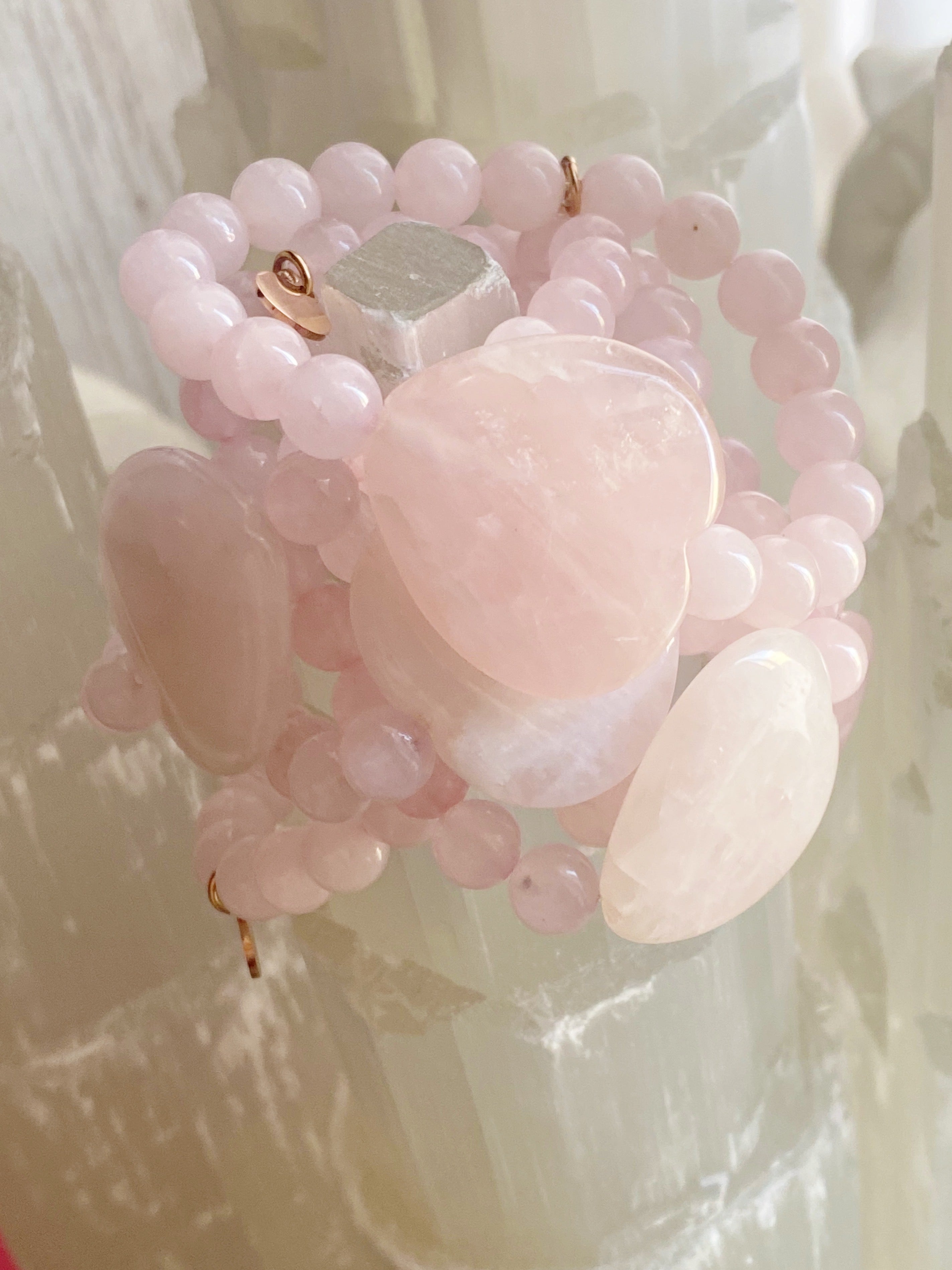 Rose Quartz Single Bracelet