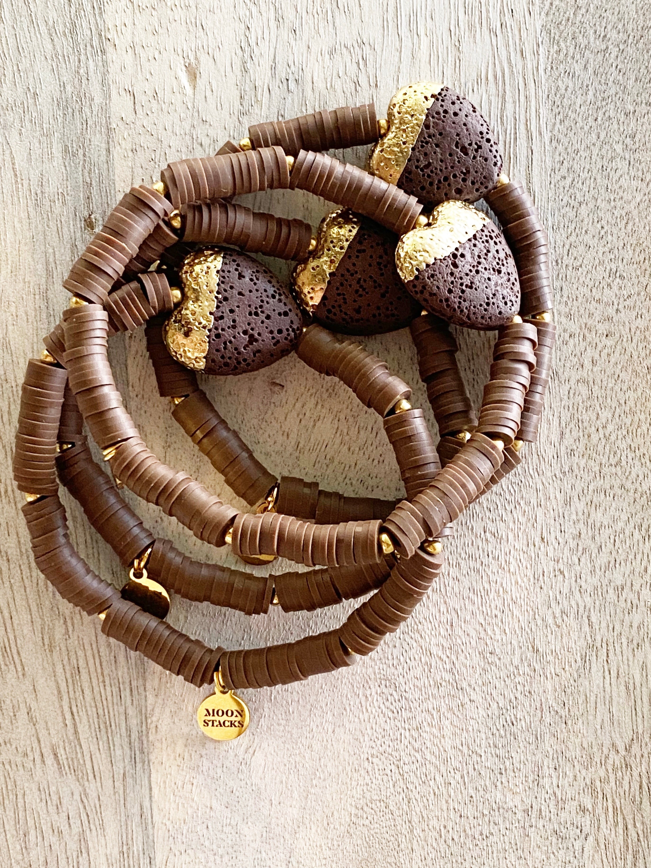 Heart Of Gold Single Beaded Bracelet