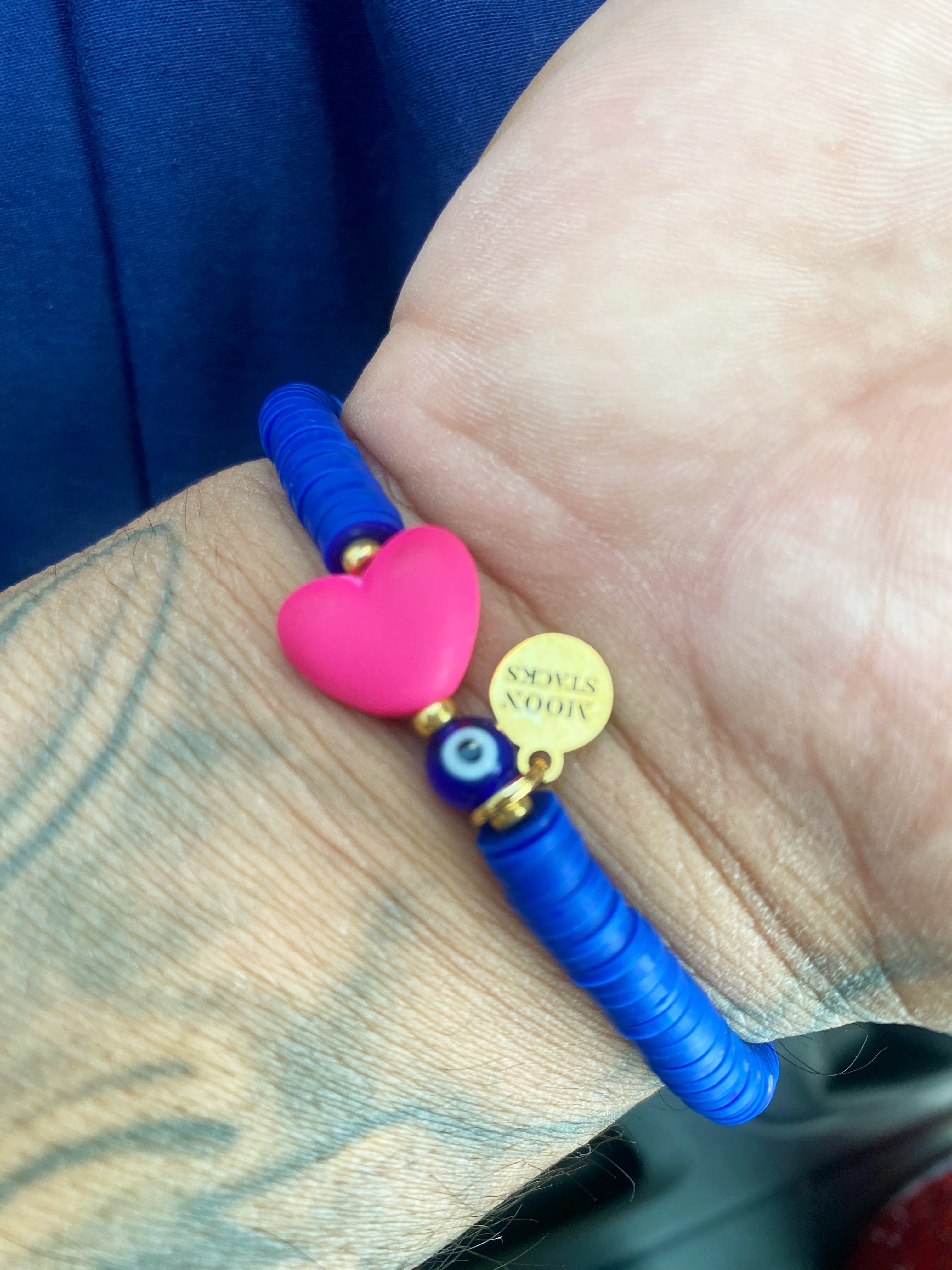 Dodgers Inspired Beaded Bracelet