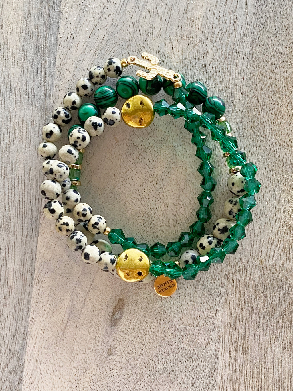 Desert Gem Beaded Bracelet Stack
