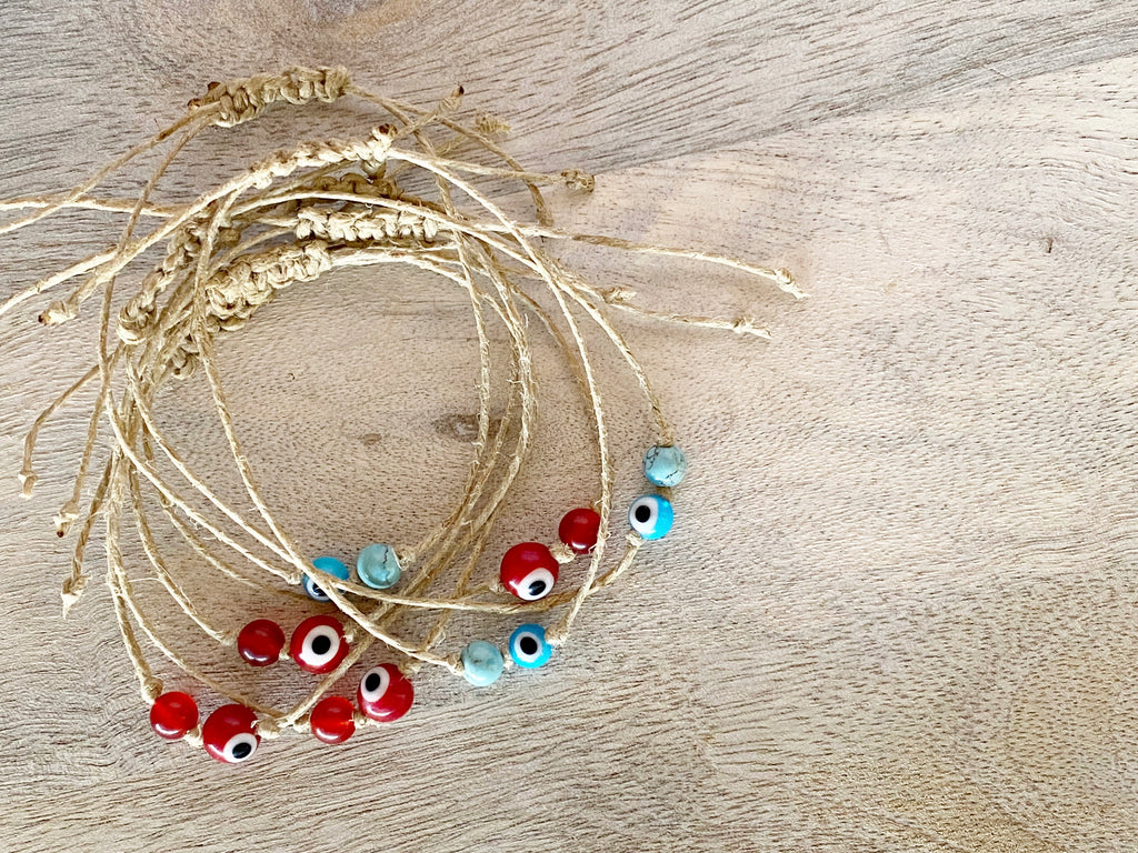 Willow Minimalist String Bracelet-Red