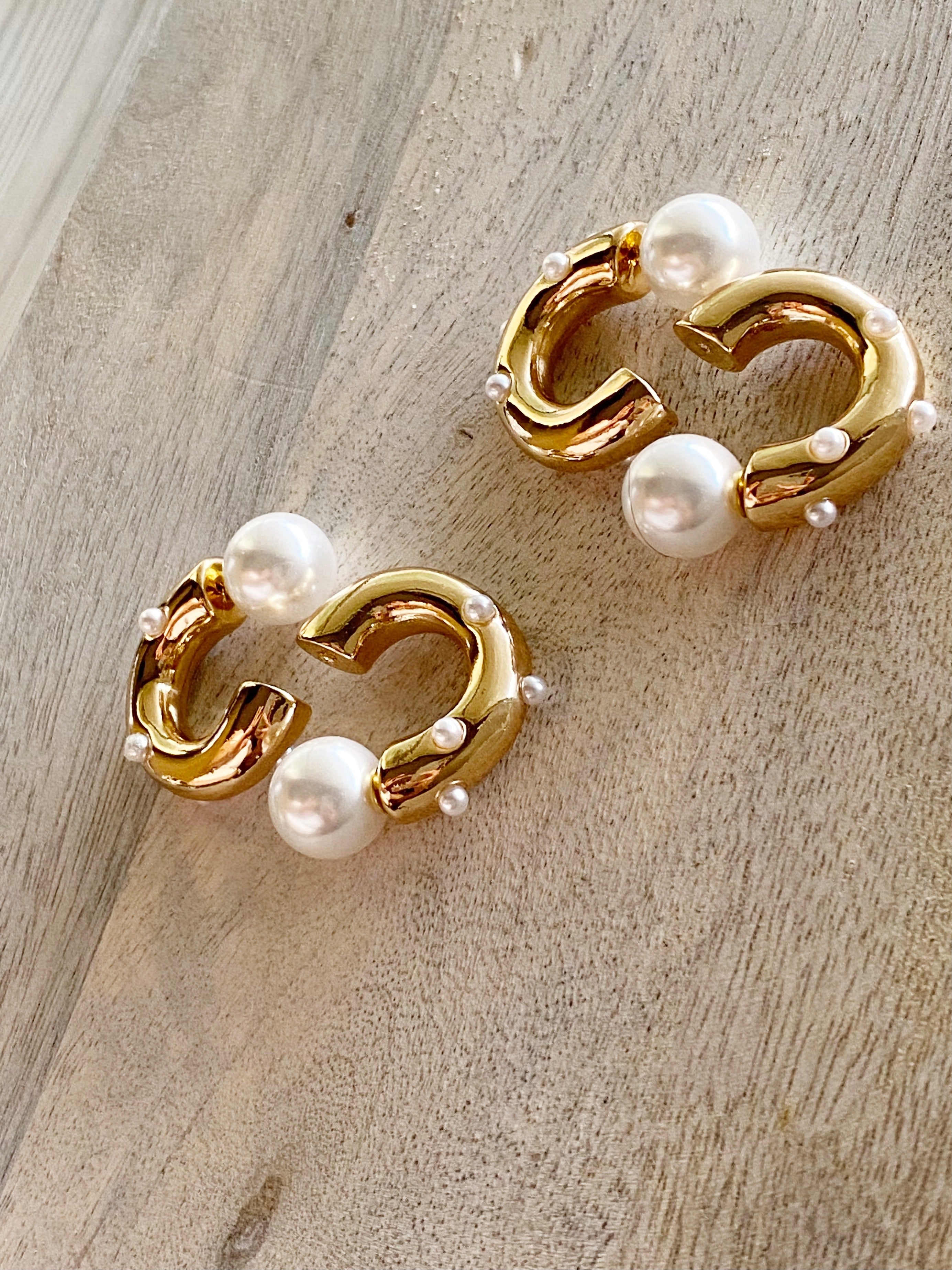 Averly Earrings-Gold Tone