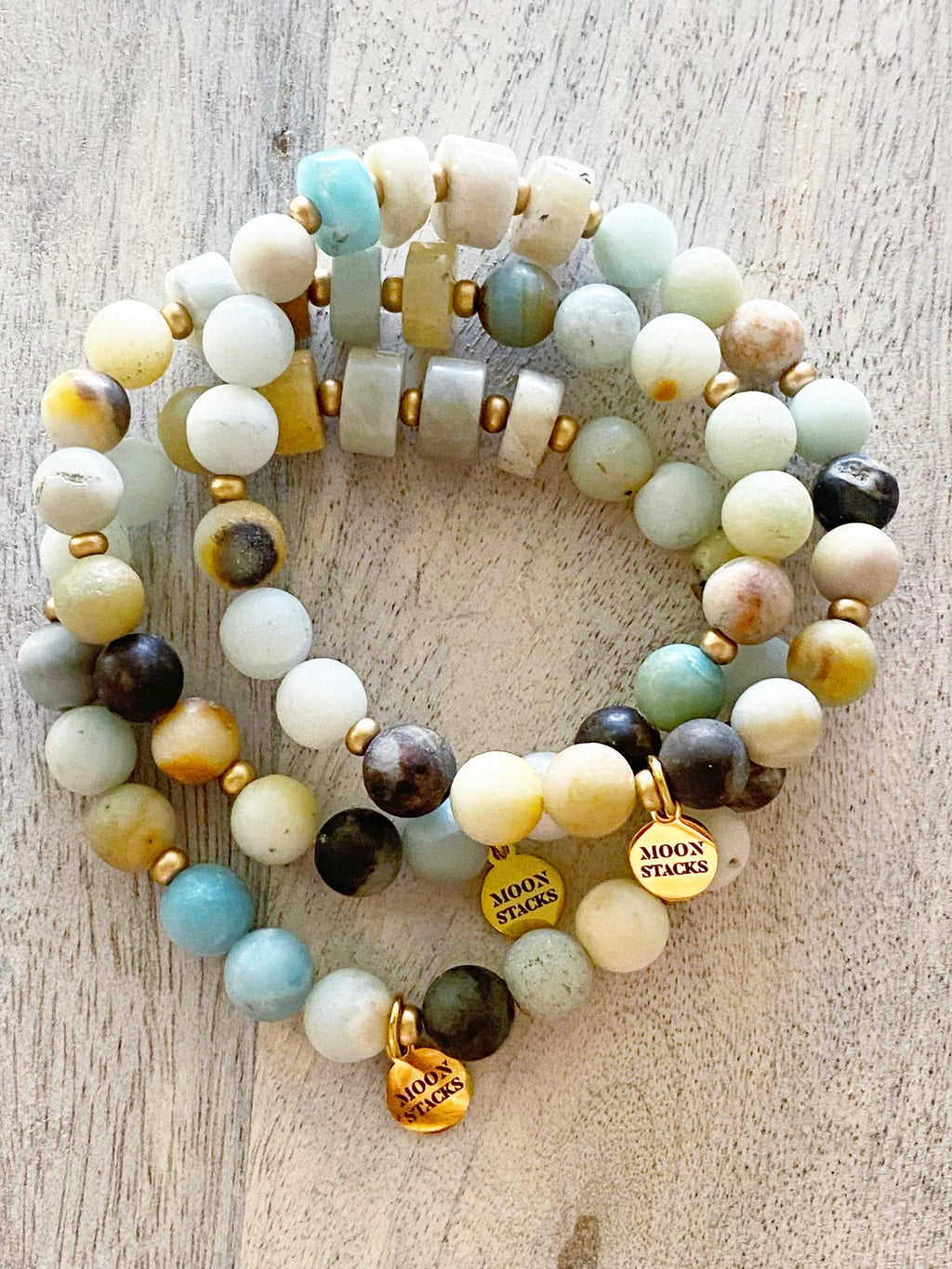 Italia Amazonite Single Beaded Bracelet