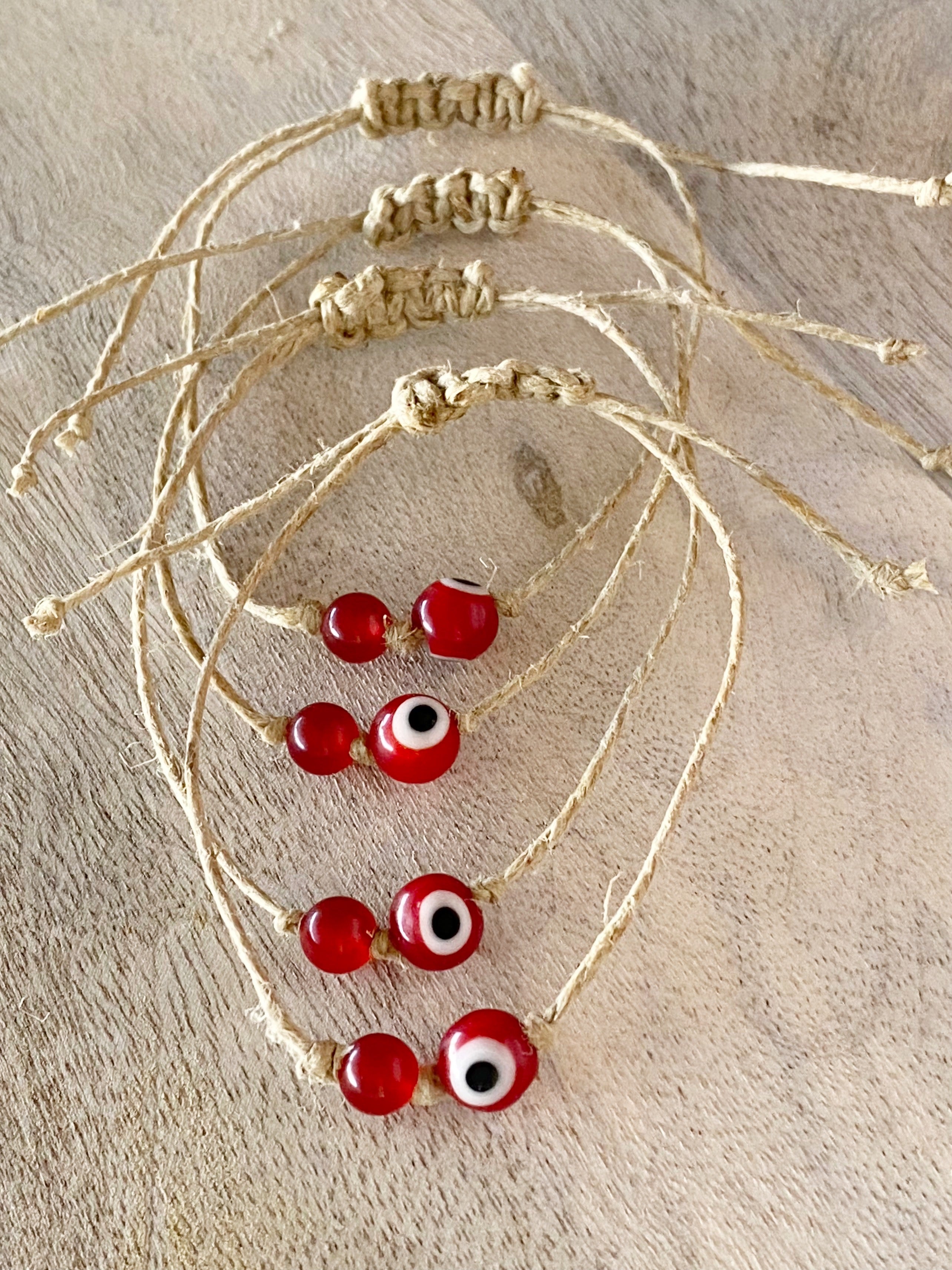 Willow Minimalist String Bracelet-Red