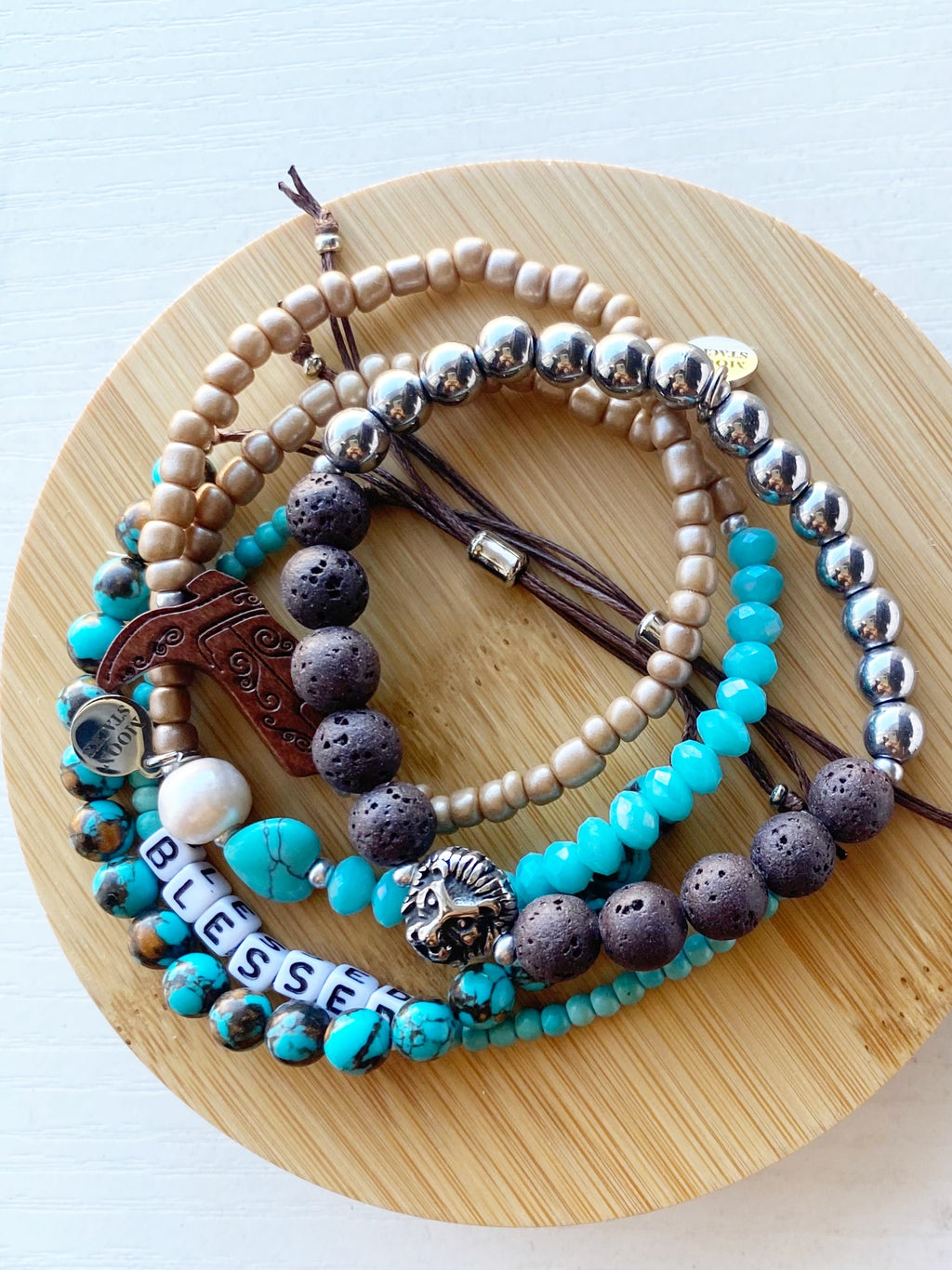 Carin Beaded Bracelet Stack