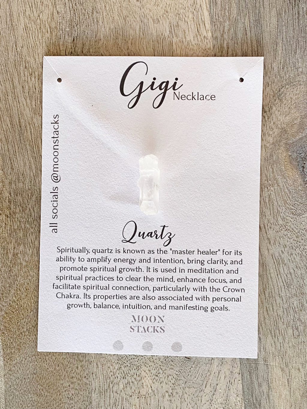 The Gigi Clear Quartz Necklace