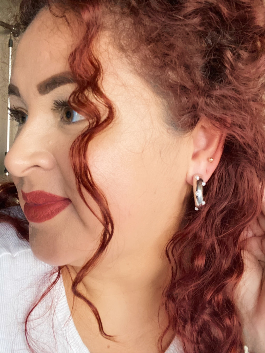 Averly Earrings-Silver Tone