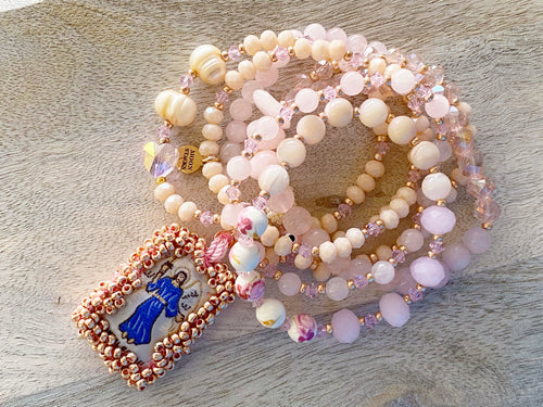 Archangel Raphael Escapulario Bracelet Stack