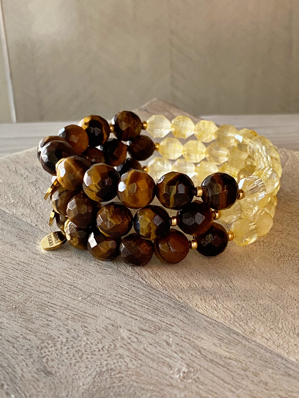 Whiskey Sunset Single Beaded Bracelet