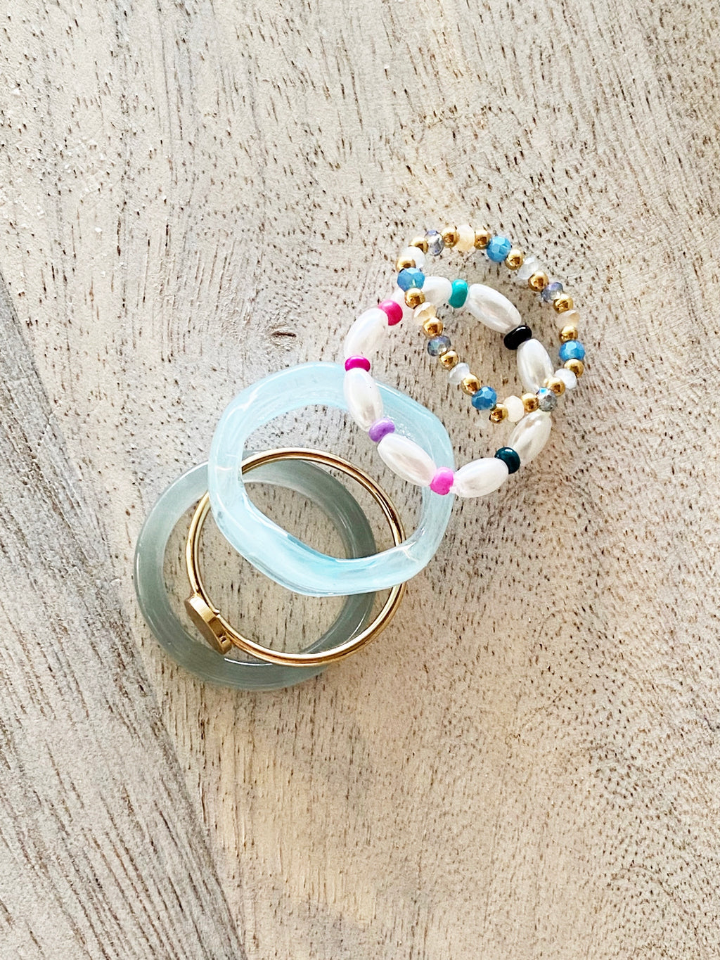 Blues Stack Of Rings