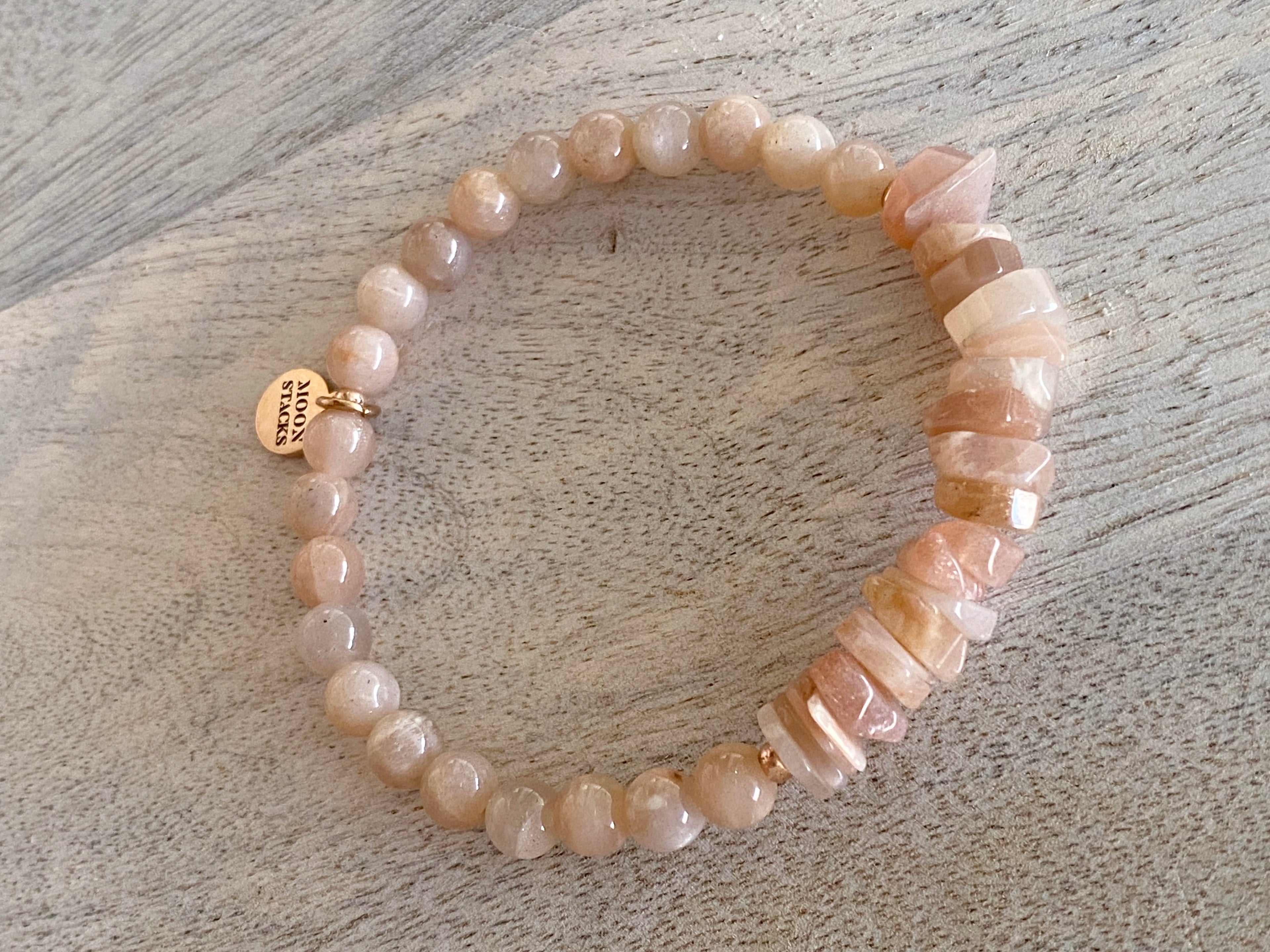Sunstone Single Beaded Bracelet