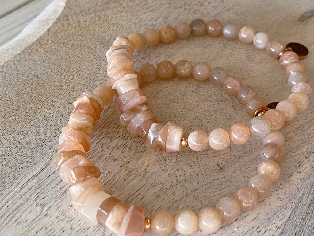 Sunstone Single Beaded Bracelet