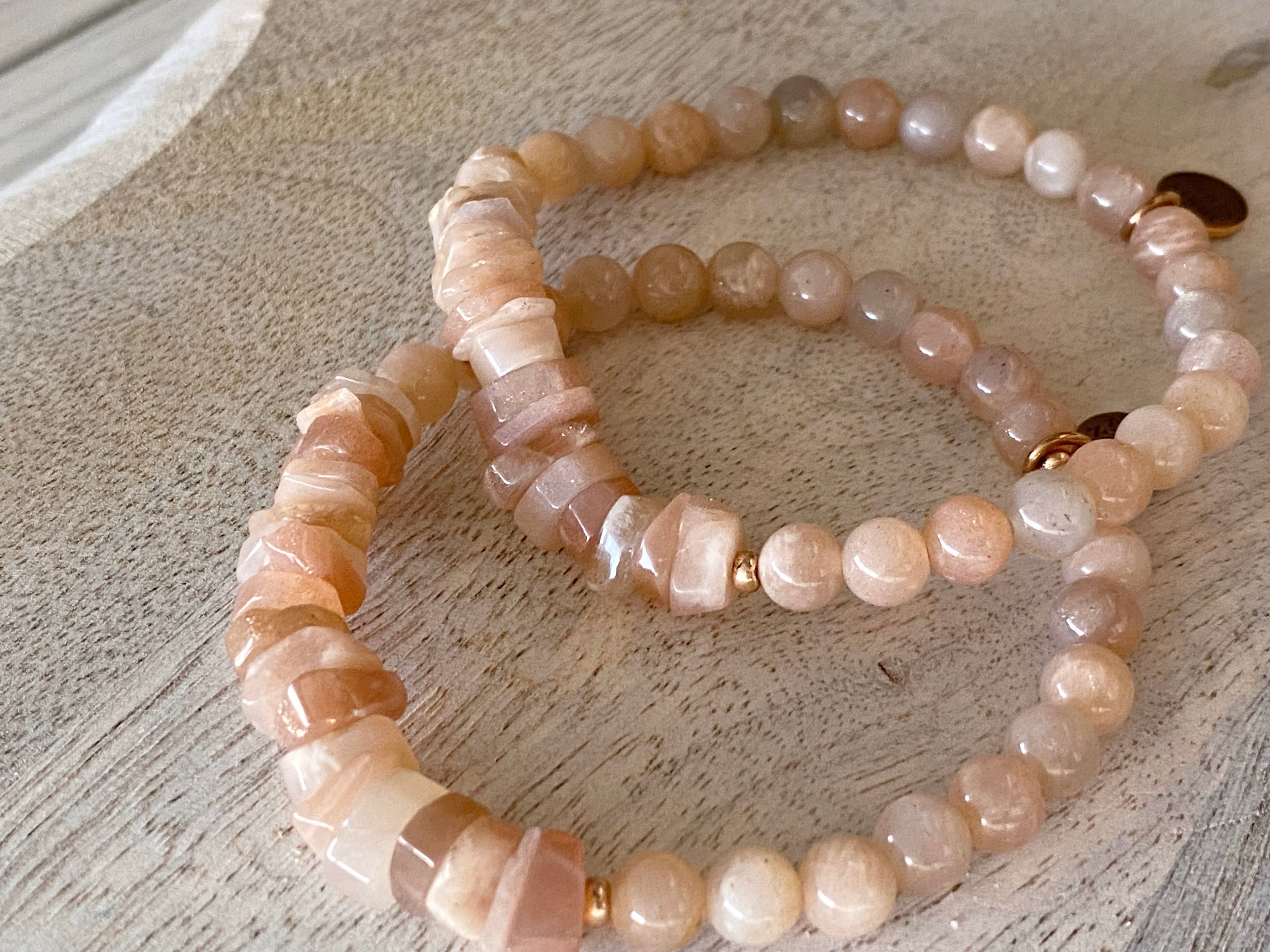 Sunstone Single Beaded Bracelet