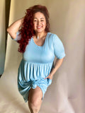 Whimsical Basic Dress Blue
