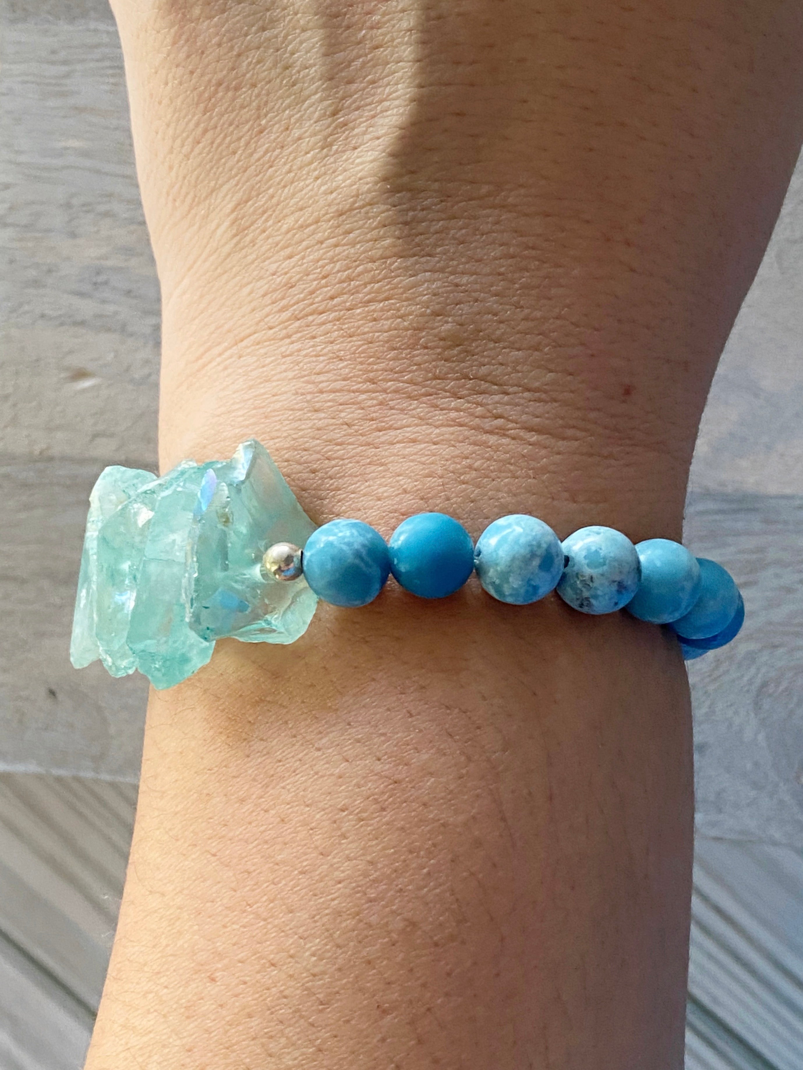 Larimar Beaded Bracelet