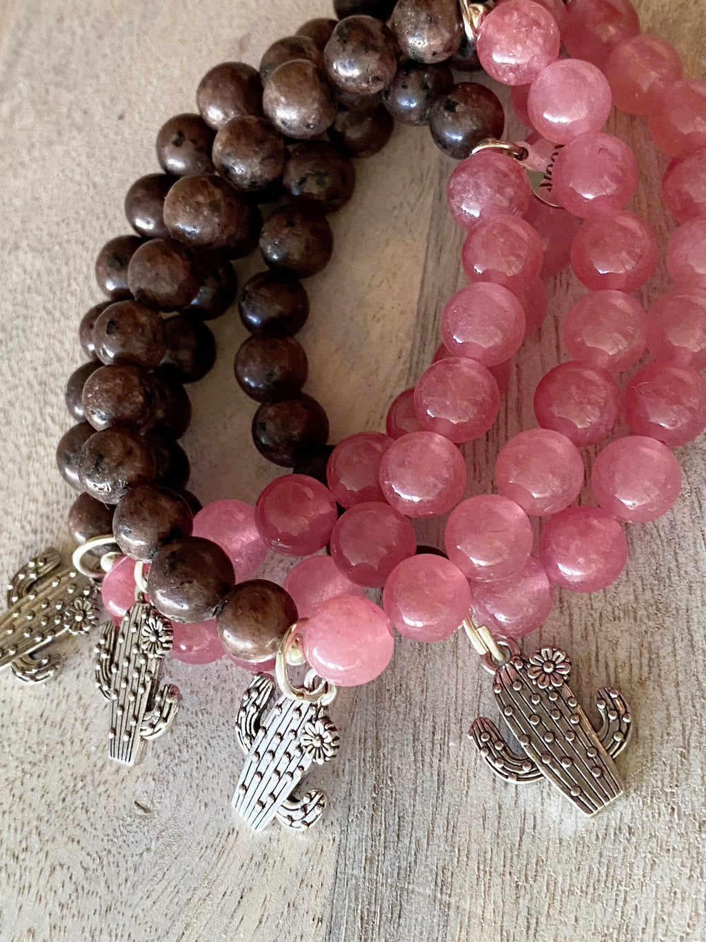 Desert Rose Single Beaded Bracelet