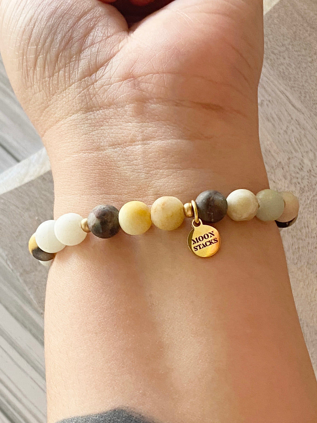 Italia Amazonite Single Beaded Bracelet