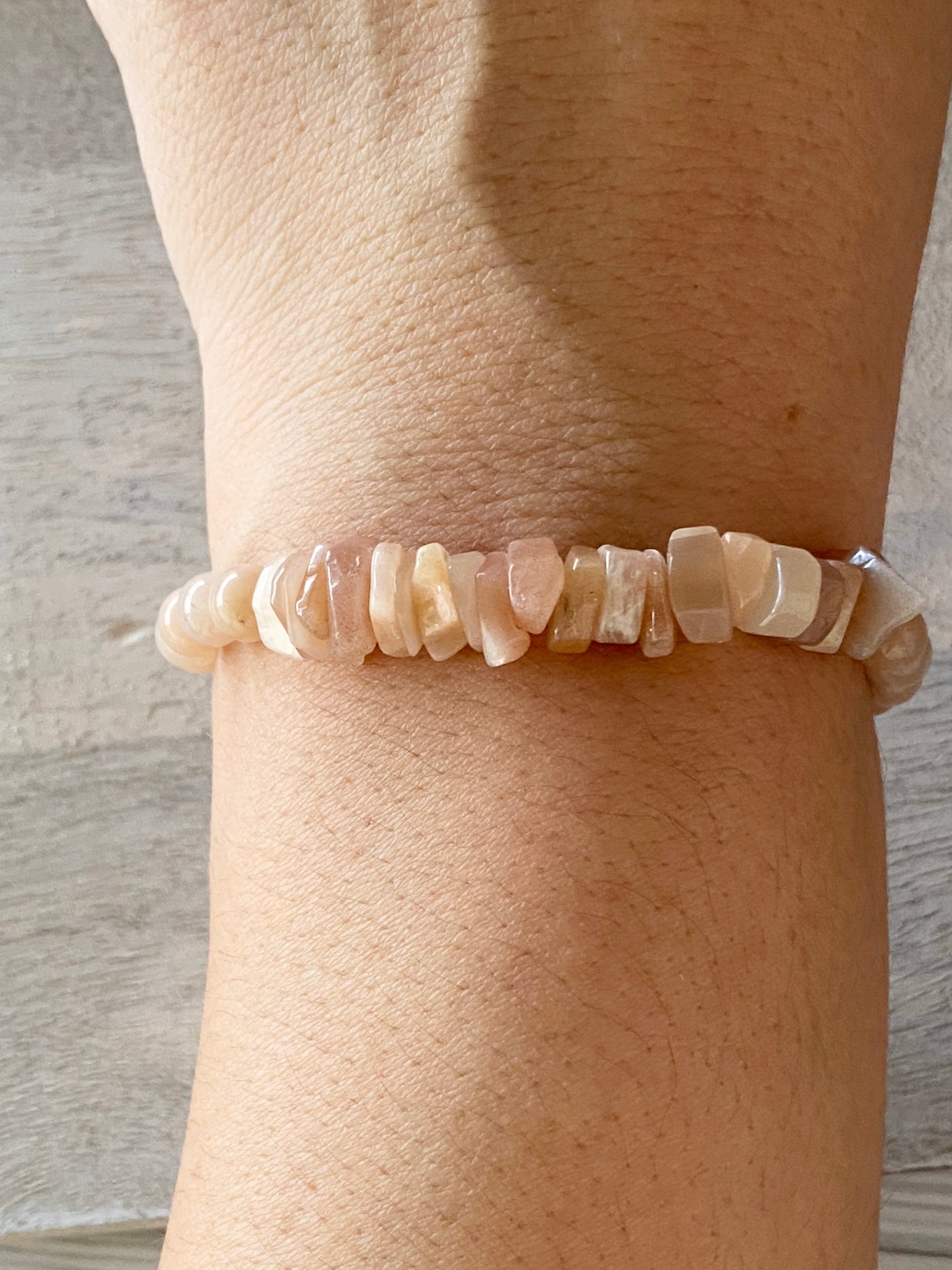 Sunstone Single Beaded Bracelet