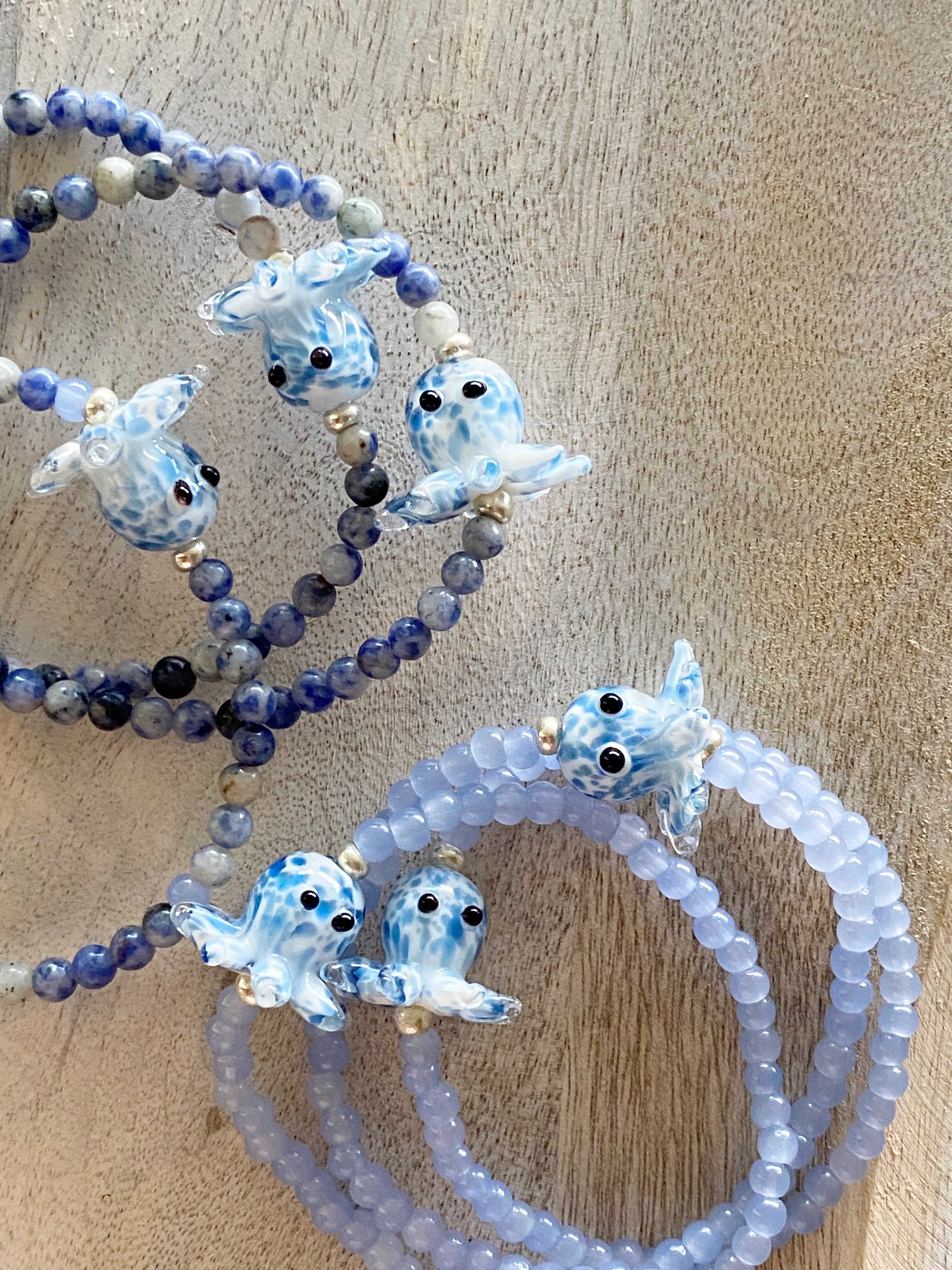 Octopus Single Beaded Bracelet